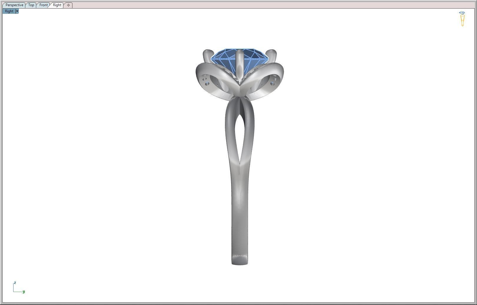 ENGAGEMENT RING 3D print model_16
