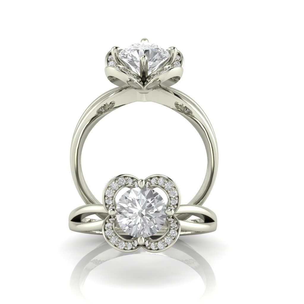 ENGAGEMENT RING 3D print model_5