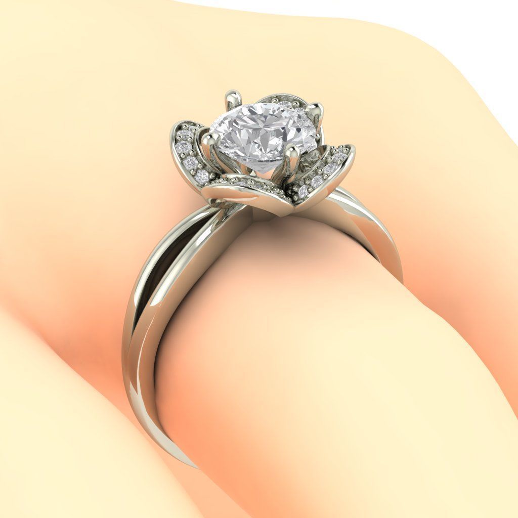 ENGAGEMENT RING 3D print model_7