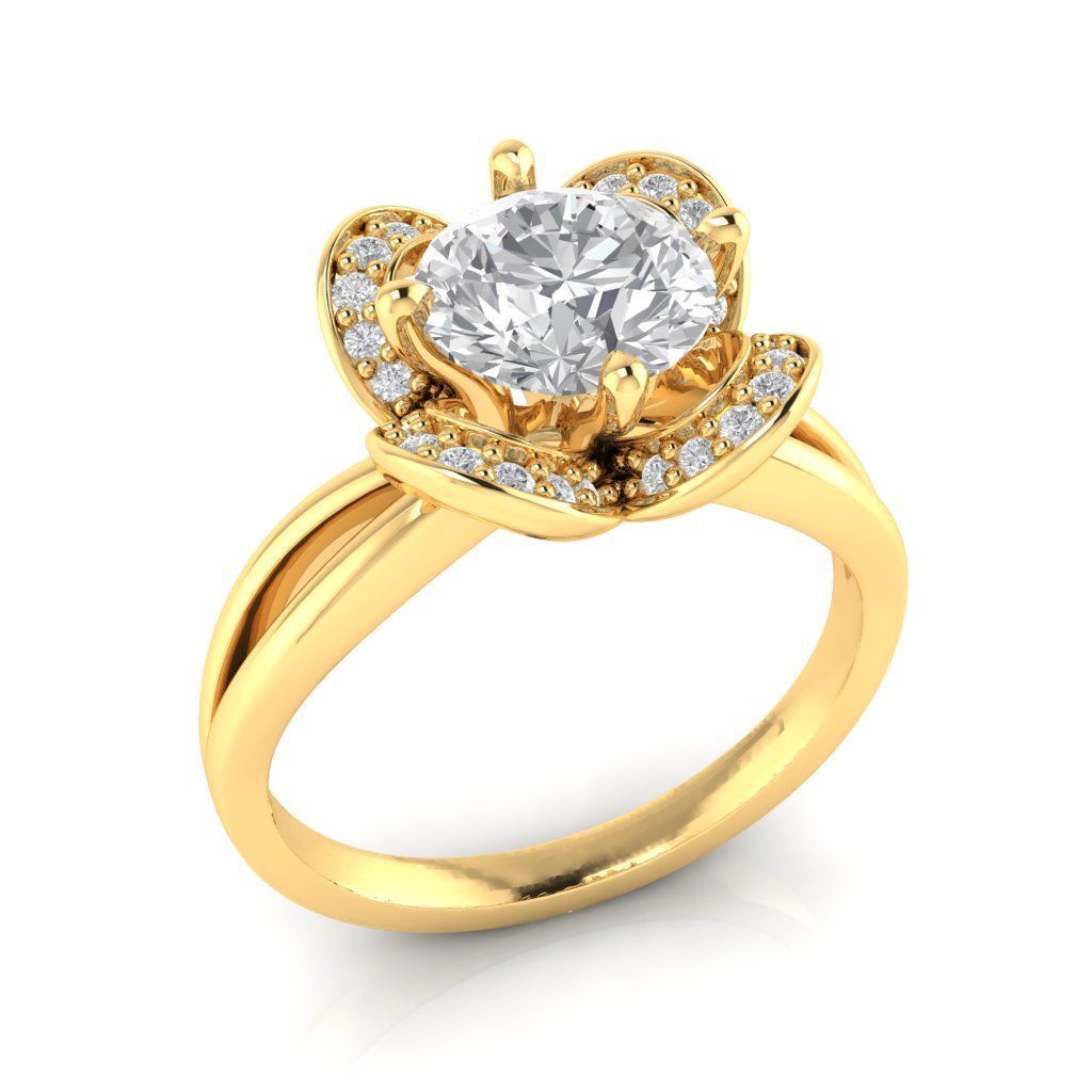 ENGAGEMENT RING 3D print model_2