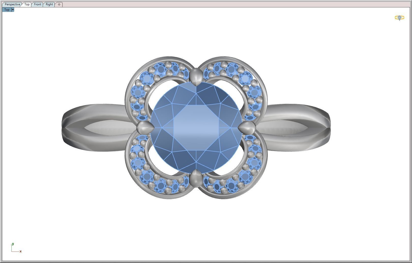 ENGAGEMENT RING 3D print model_14