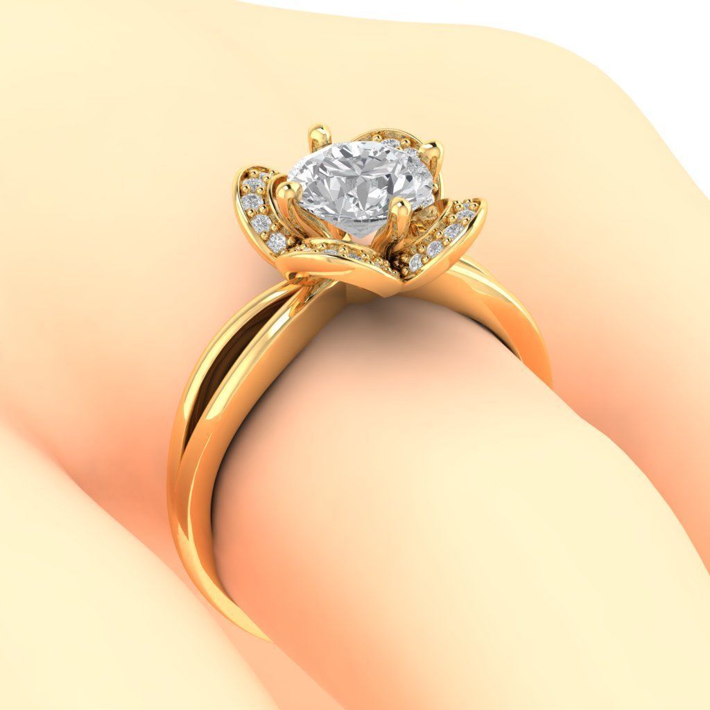 ENGAGEMENT RING 3D print model_6