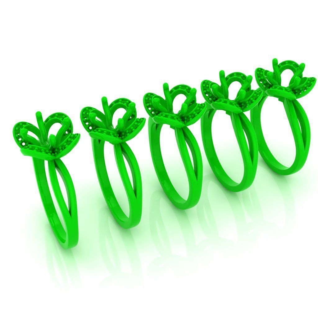 ENGAGEMENT RING 3D print model_12