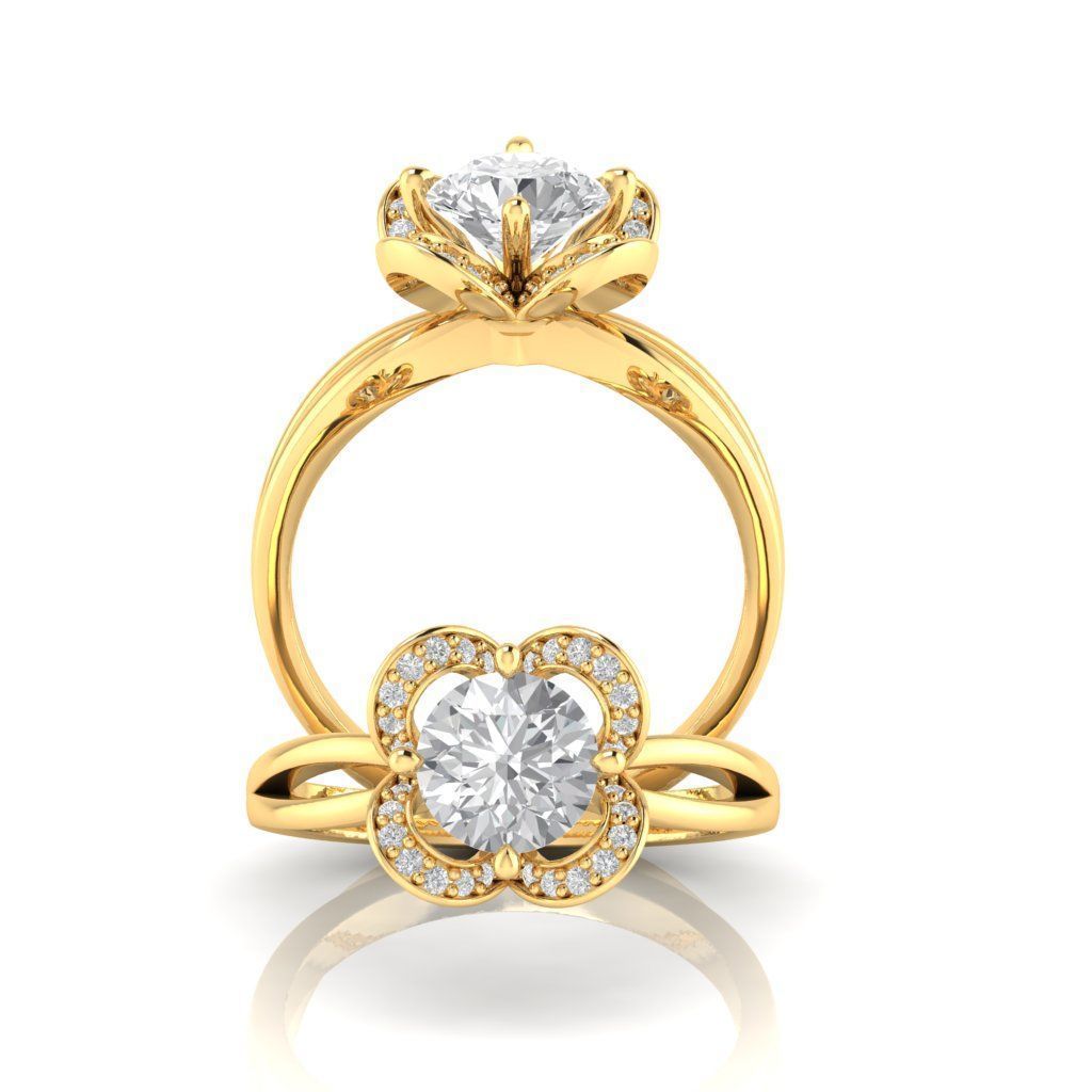 ENGAGEMENT RING 3D print model_4