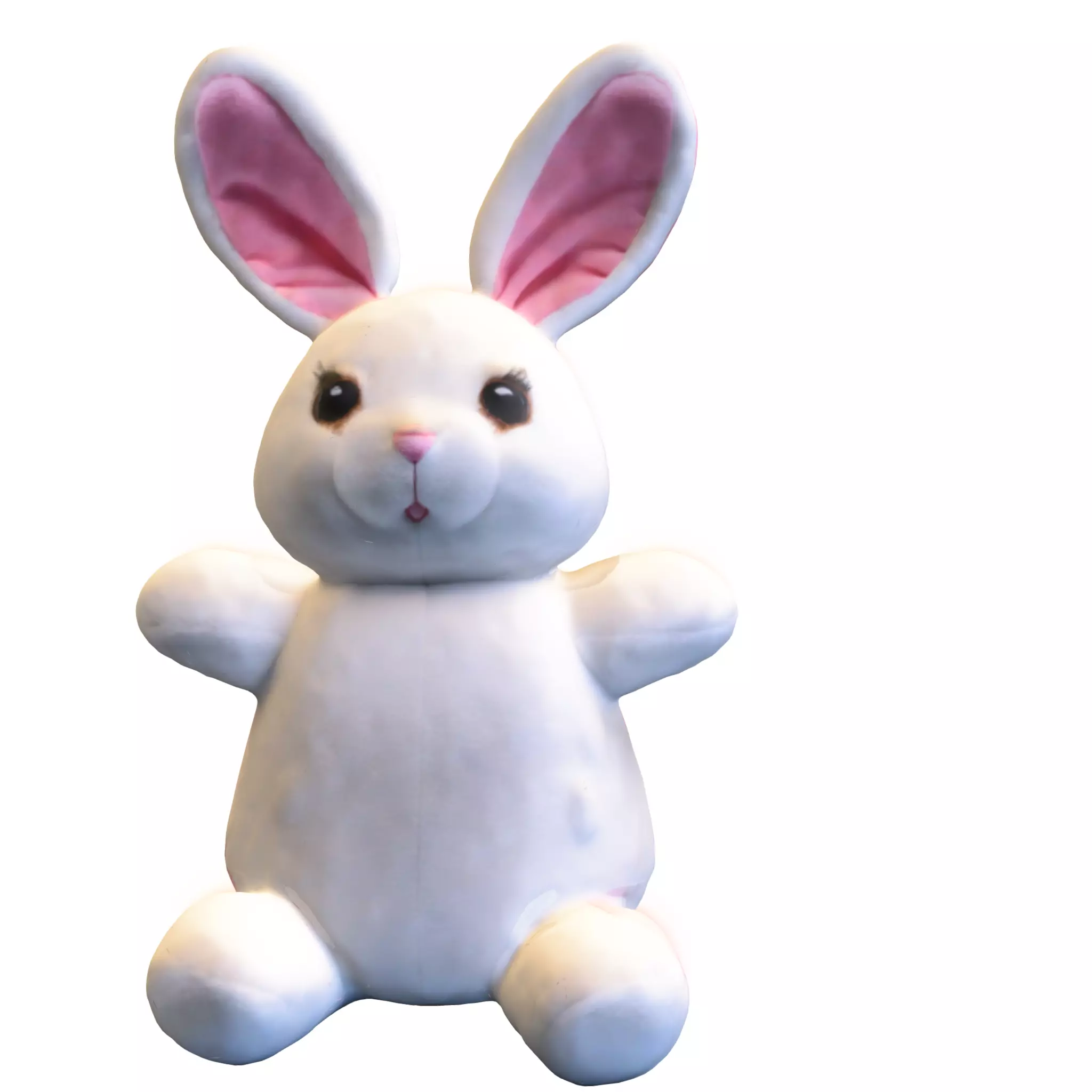 Chibi Bunny Low-poly 3D model_0