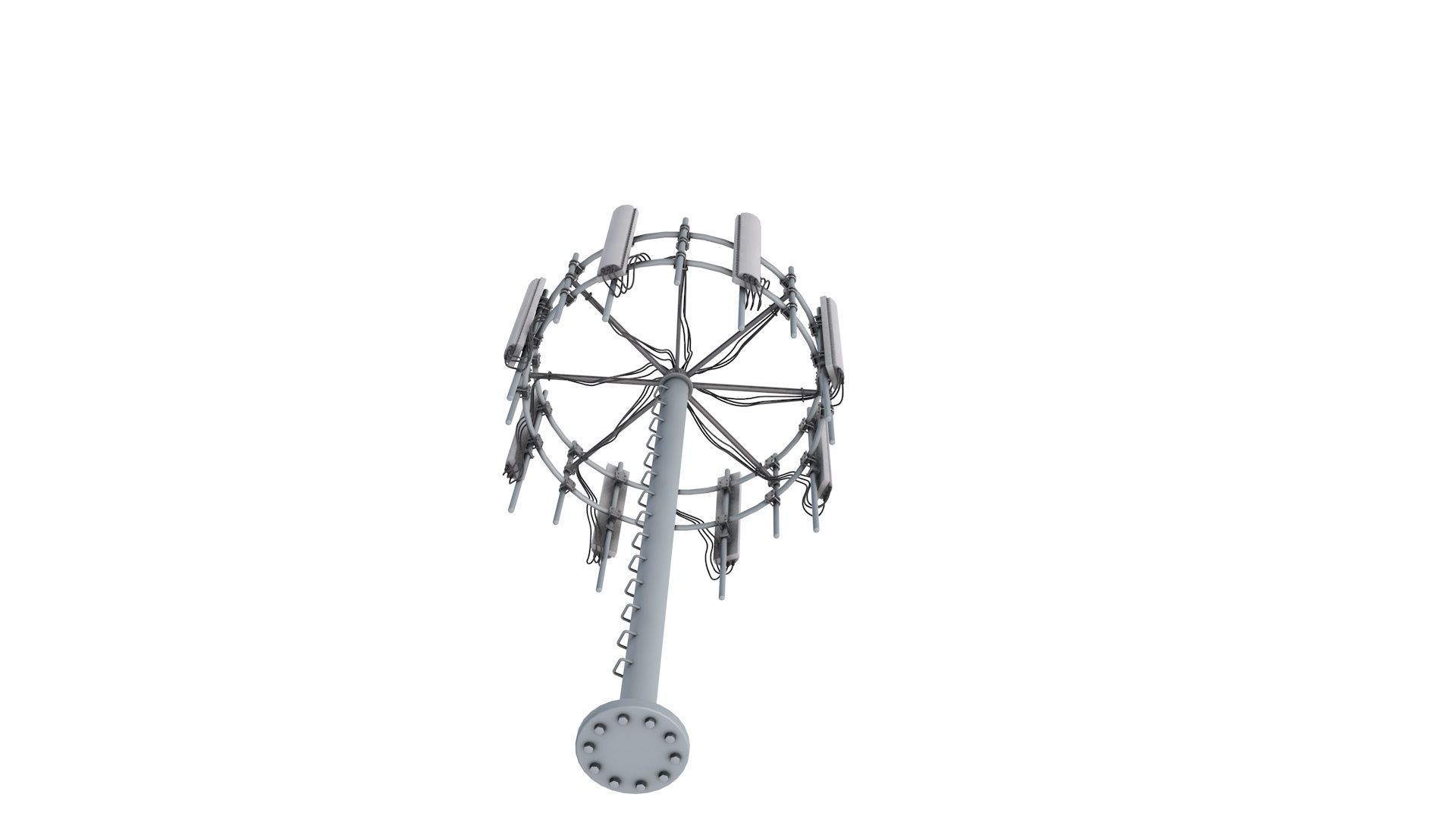 Cell Phone Tower 3D model_4