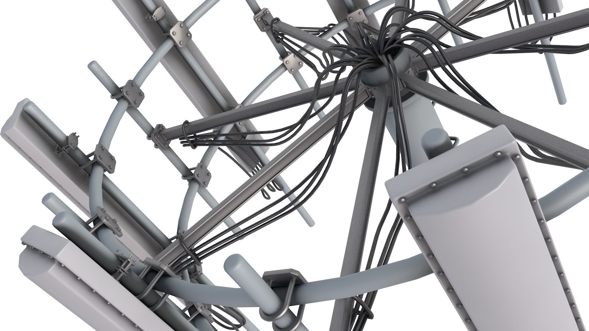 Cell Phone Tower 3D model_2