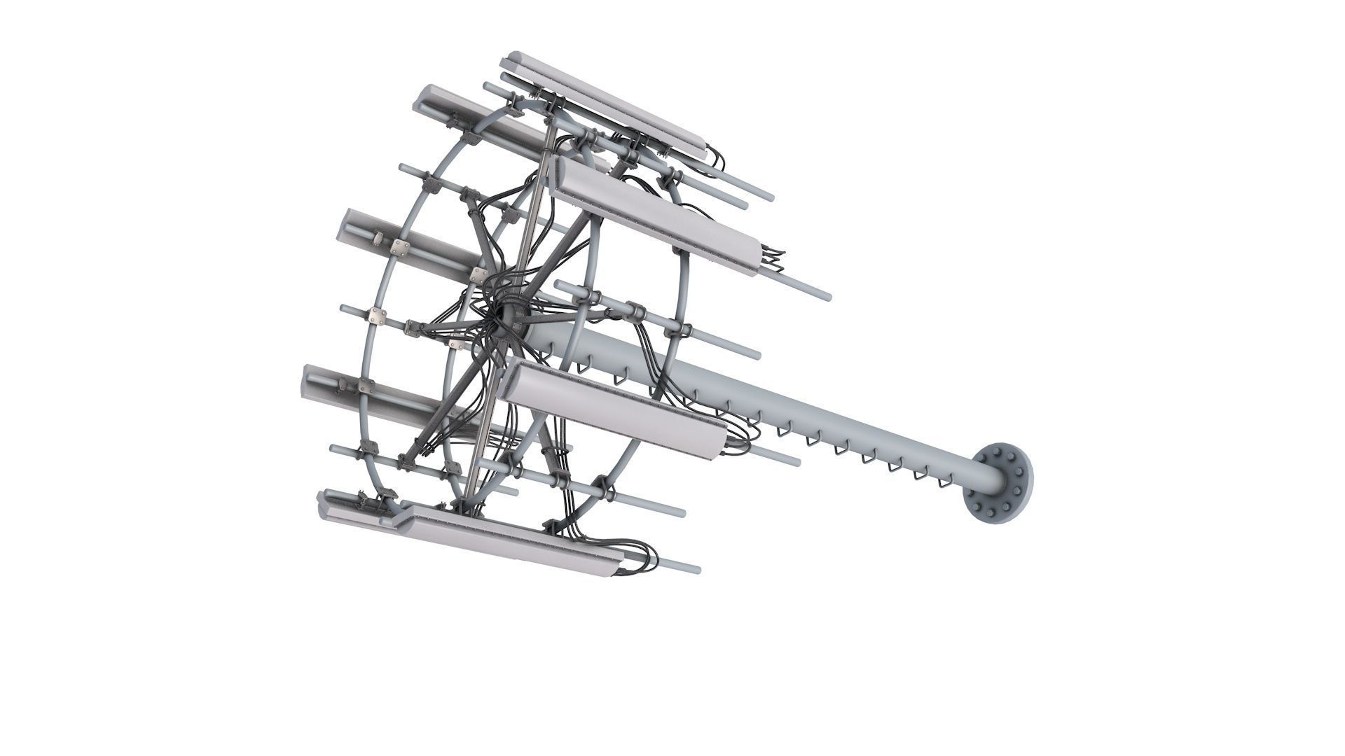 Cell Phone Tower 3D model_1