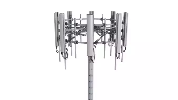 Cell Phone Tower 3D model Cell Phone Tower 3D model