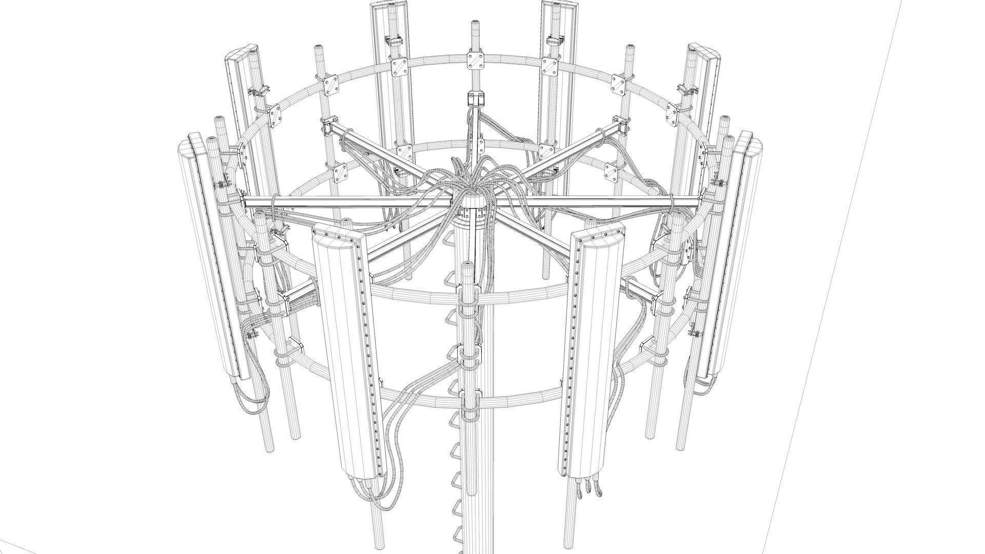 Cell Phone Tower 3D model_5