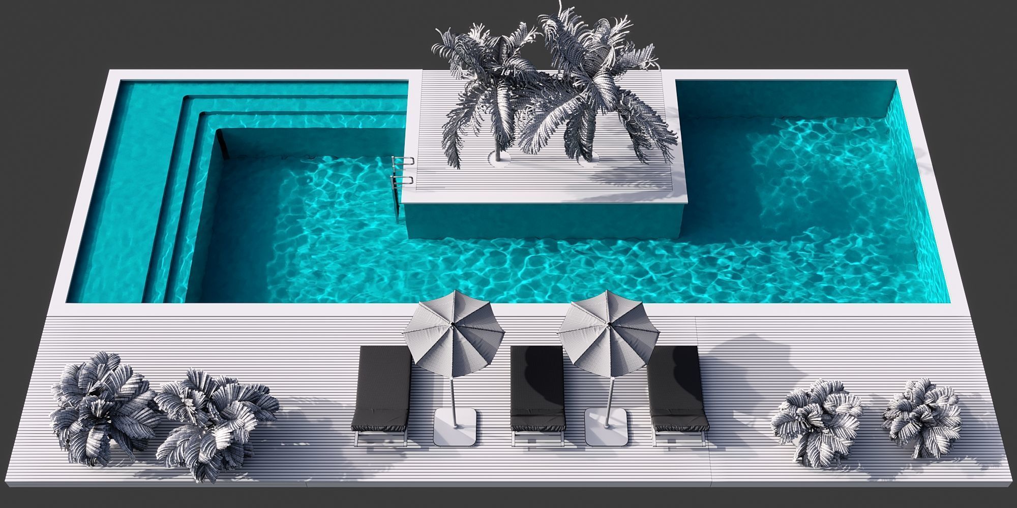 SWIMMING POOL NO98 A 3D model_11