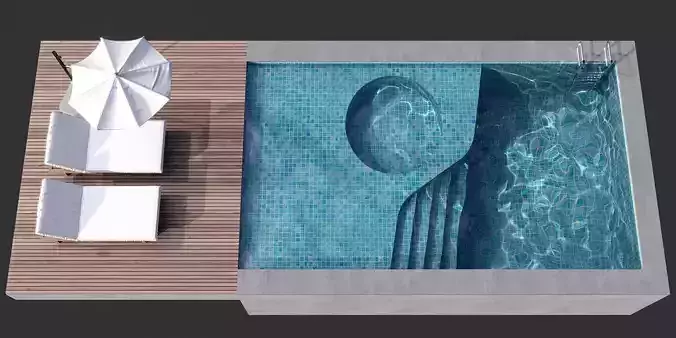 SWIMMING POOL NO96 A 3D model