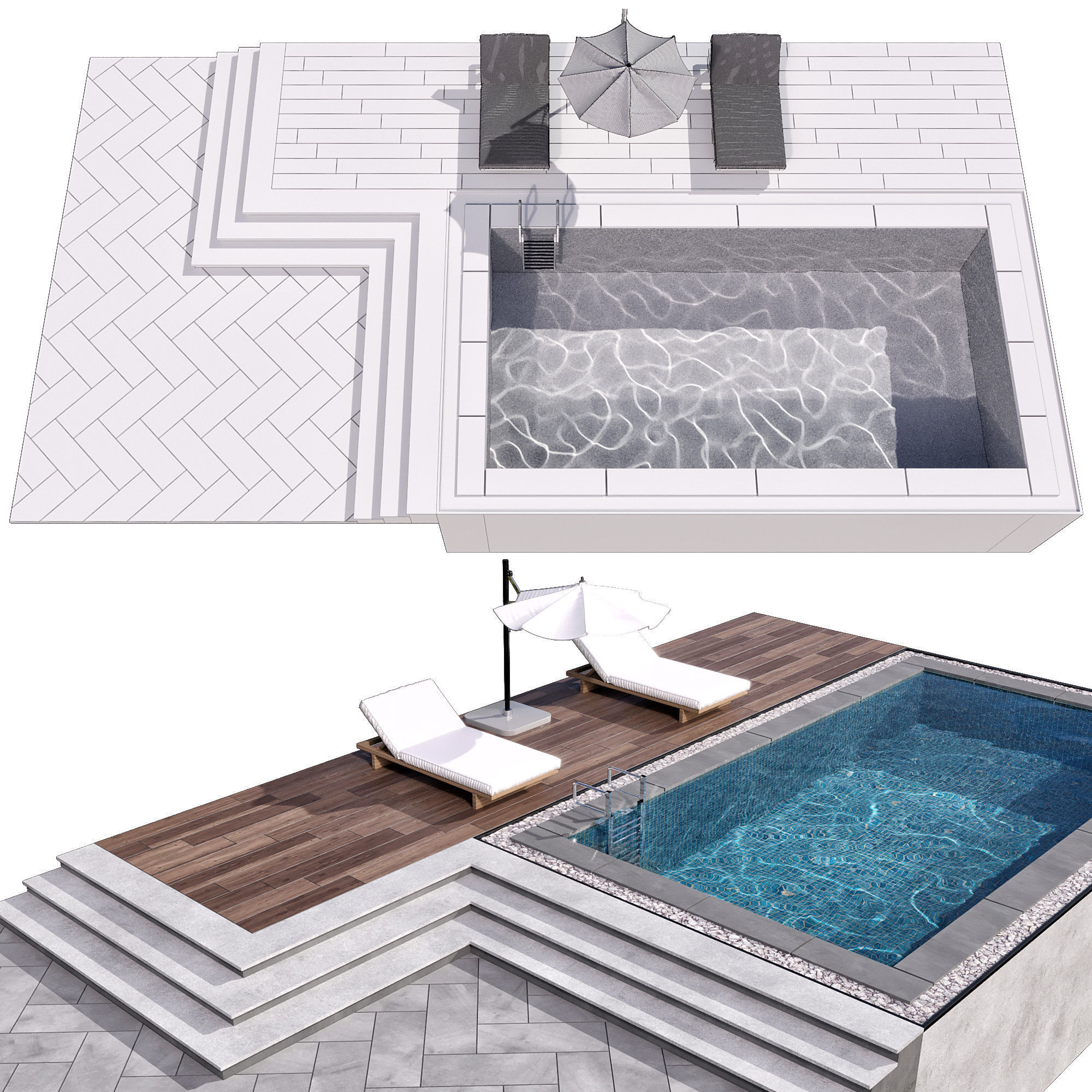 SWIMMING POOL NO91 A 3D model_8
