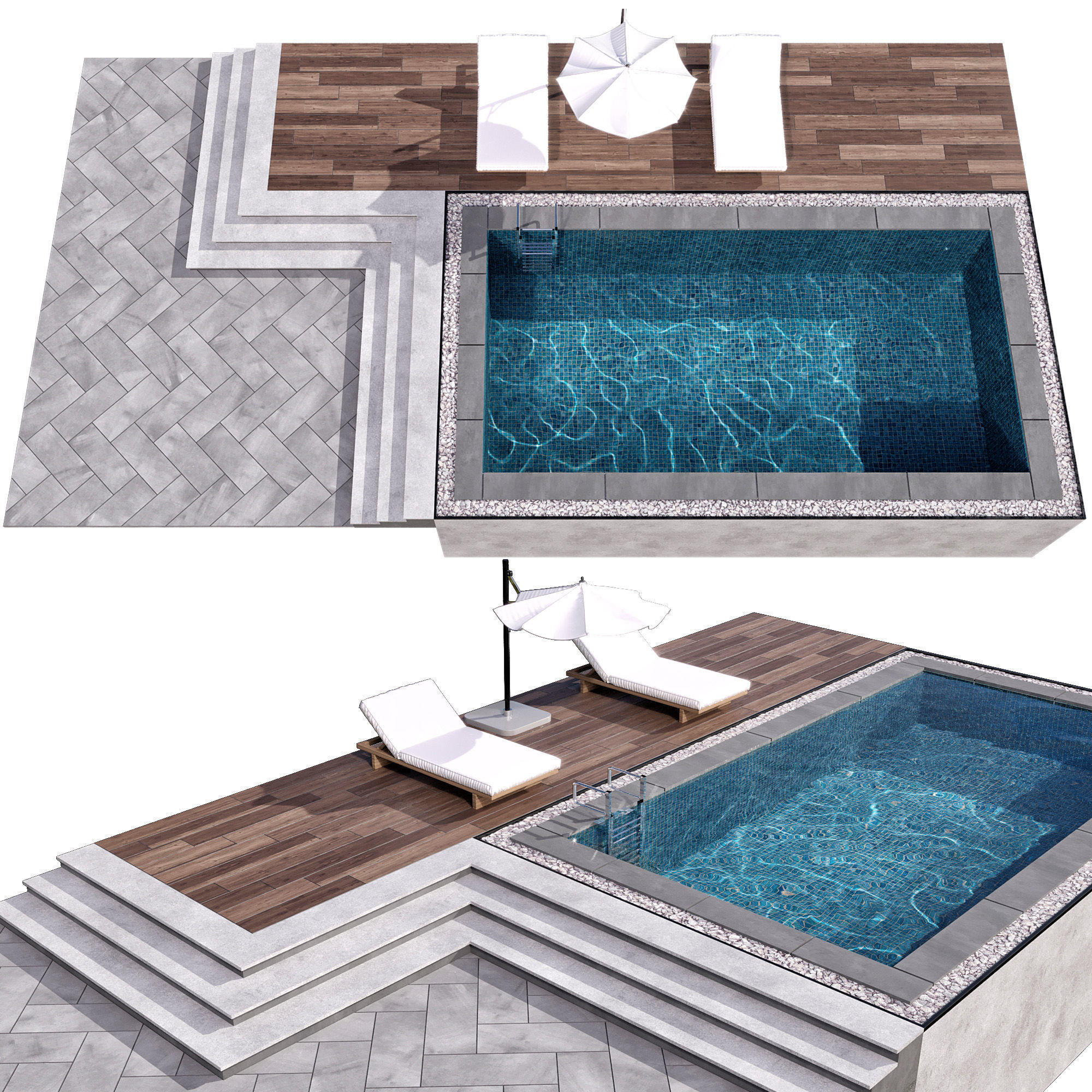 SWIMMING POOL NO91 A 3D model_4