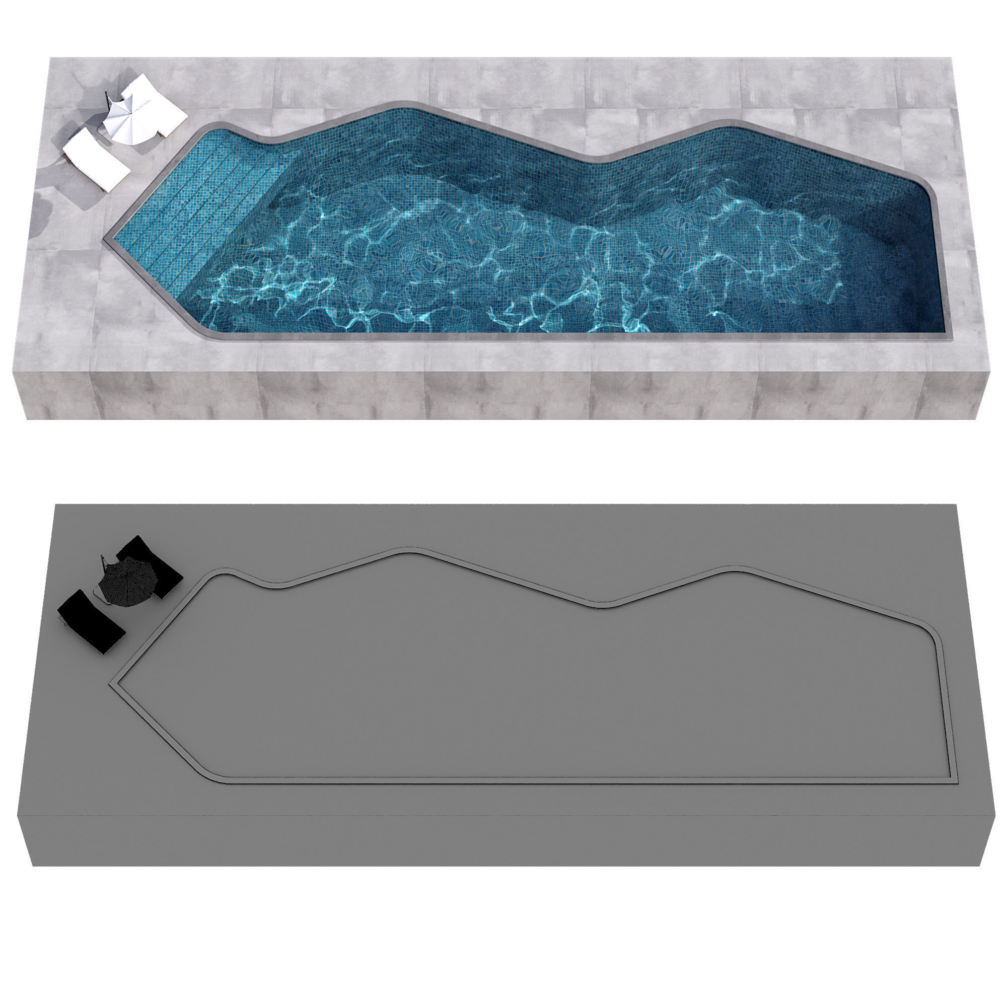 SWIMMING POOL NO105 A 3D model_9