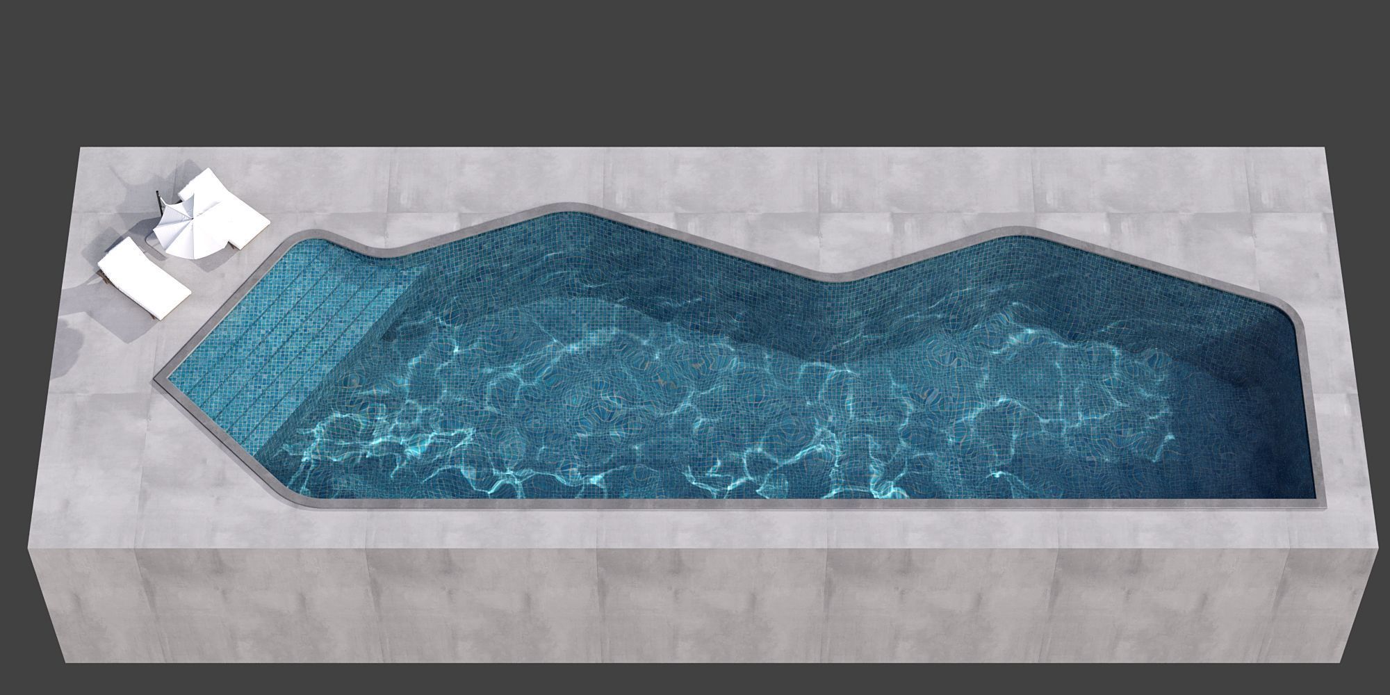 SWIMMING POOL NO105 A 3D model_2