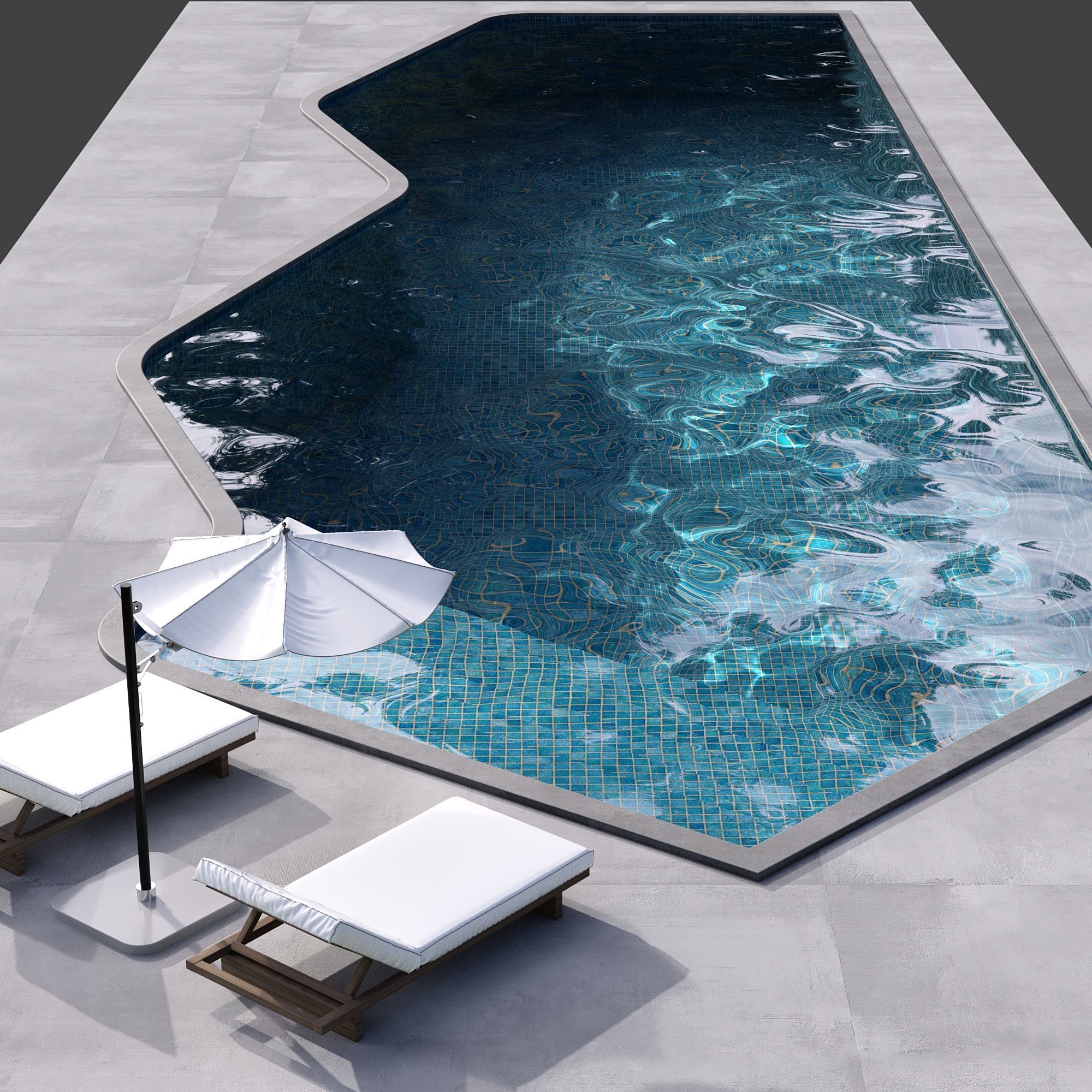 SWIMMING POOL NO105 A 3D model_5