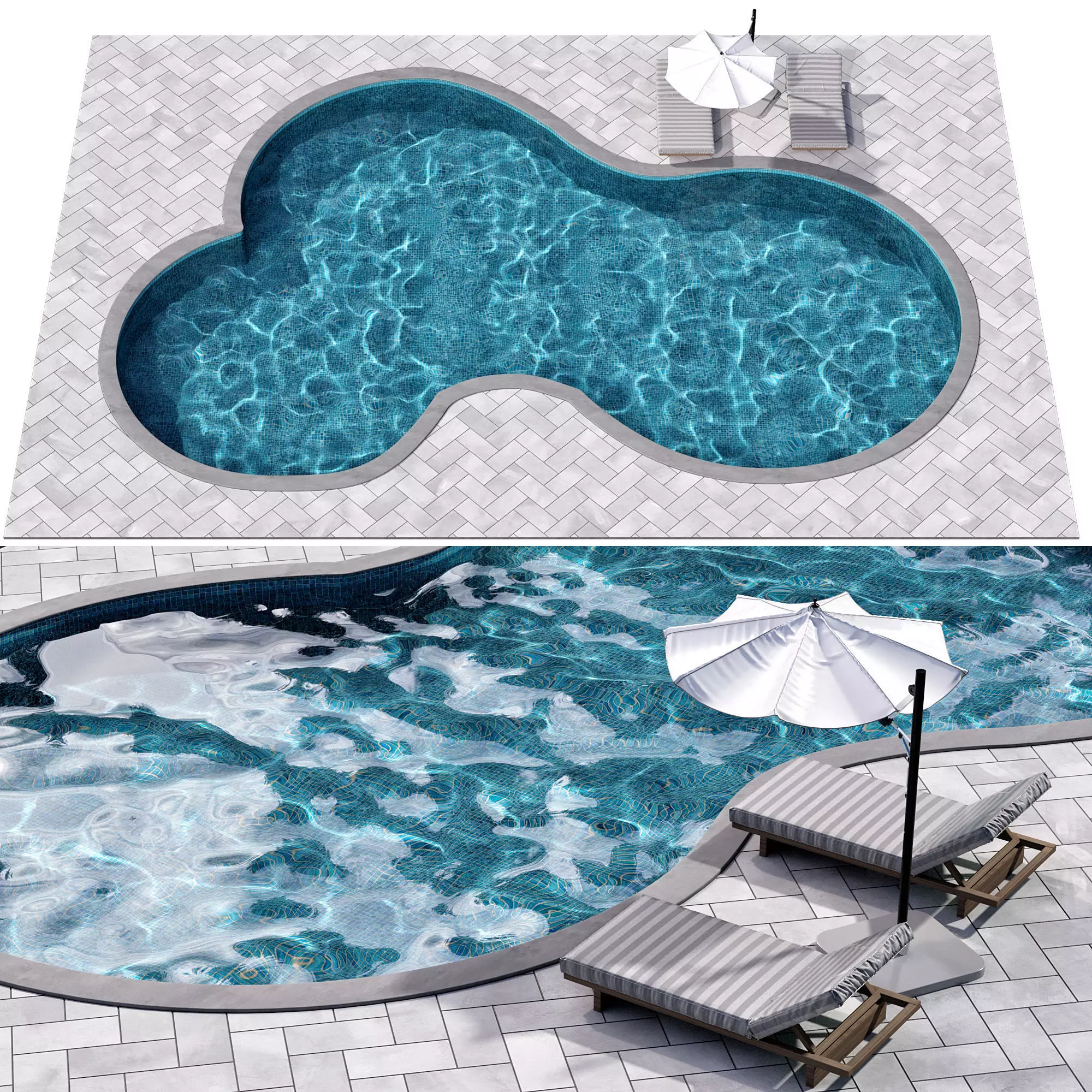 SWIMMING POOL NO104 A 3D model_6