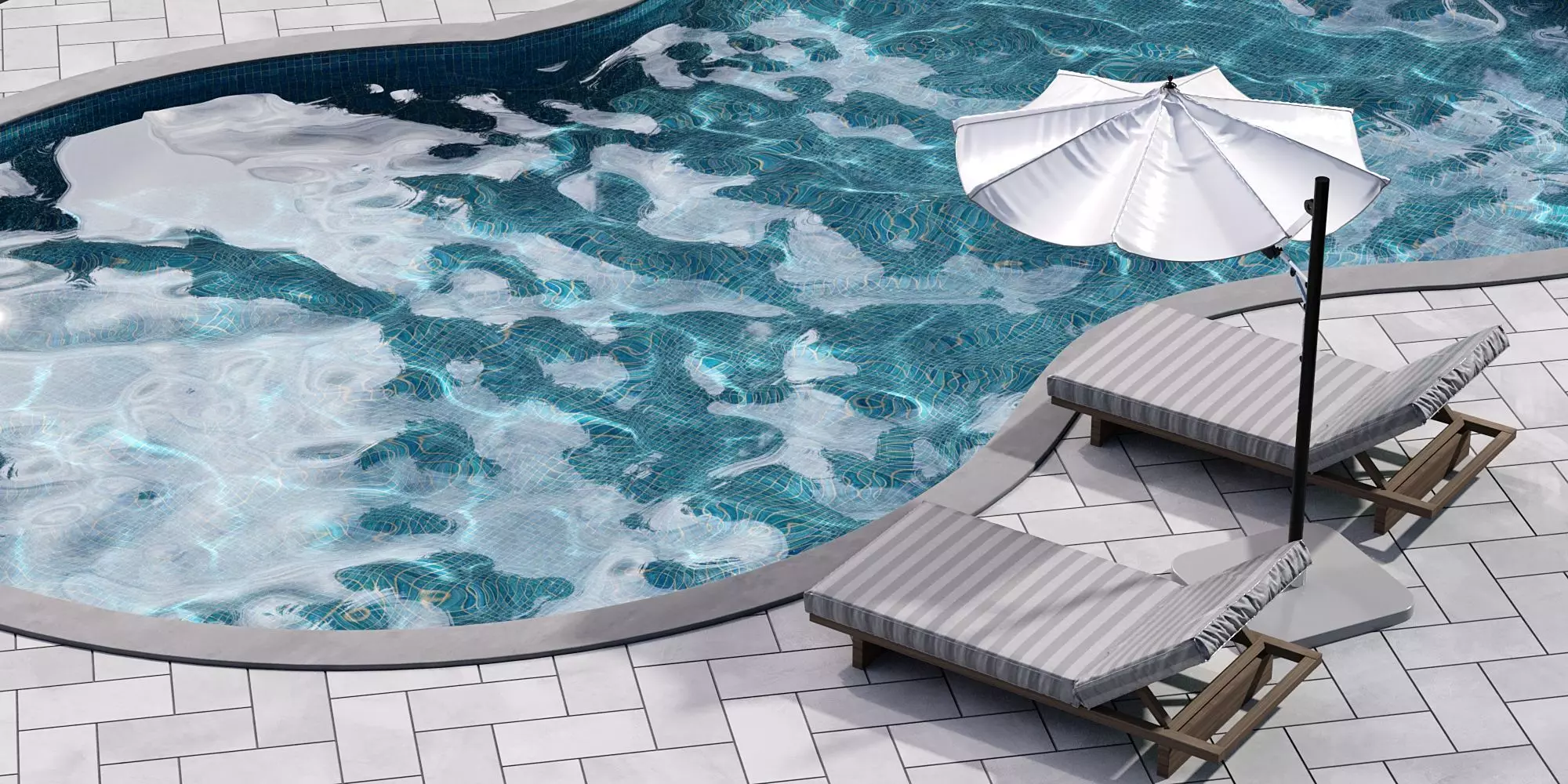 SWIMMING POOL NO104 A 3D model_2