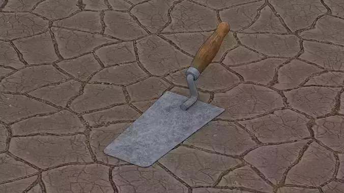 Trowel  Low-poly 3D model