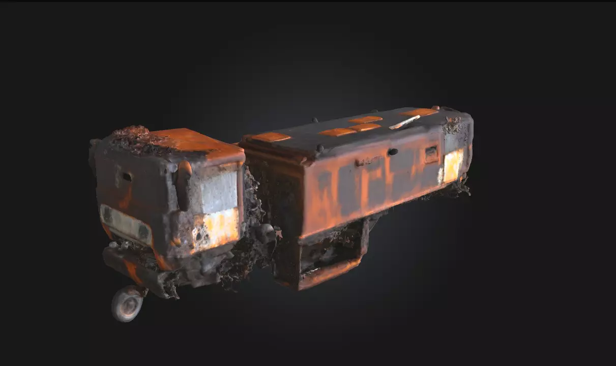 Rusty Relic Timeworn Industrial Artifact 3D model_0