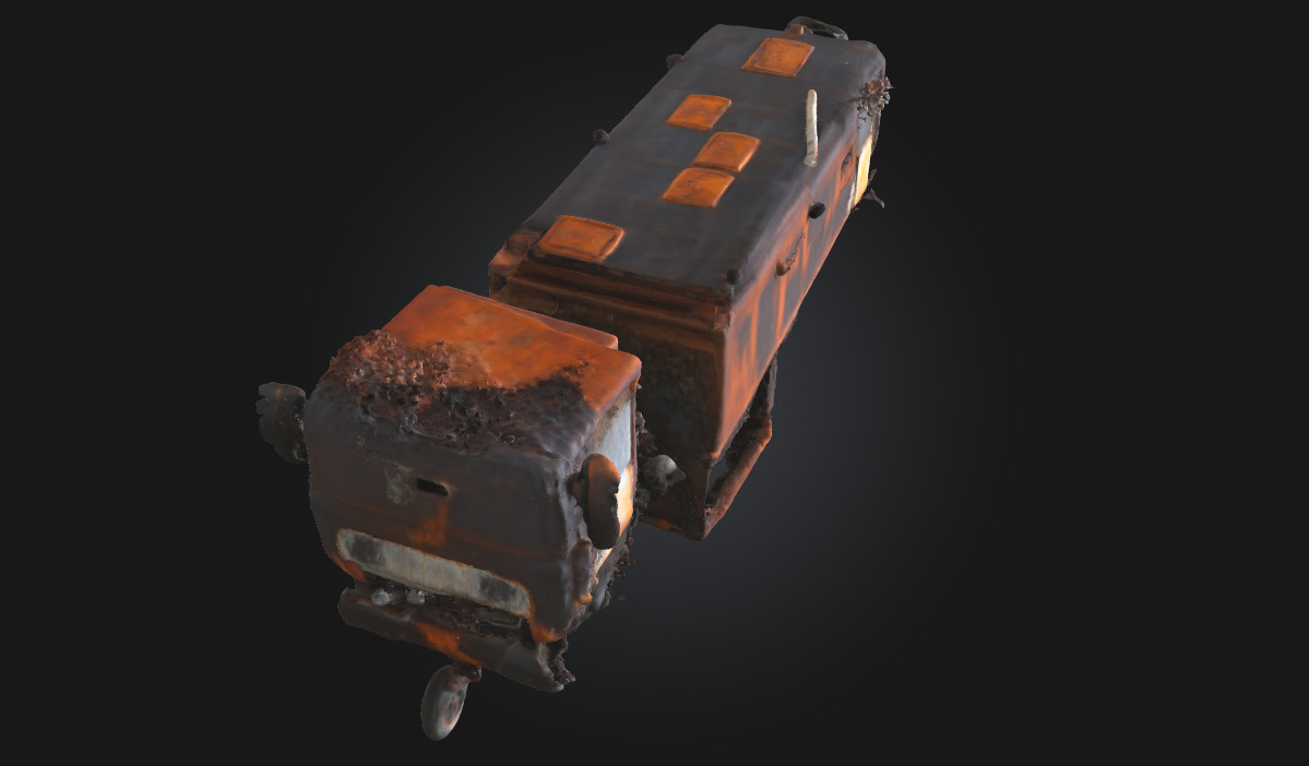Rusty Relic Timeworn Industrial Artifact 3D model_3