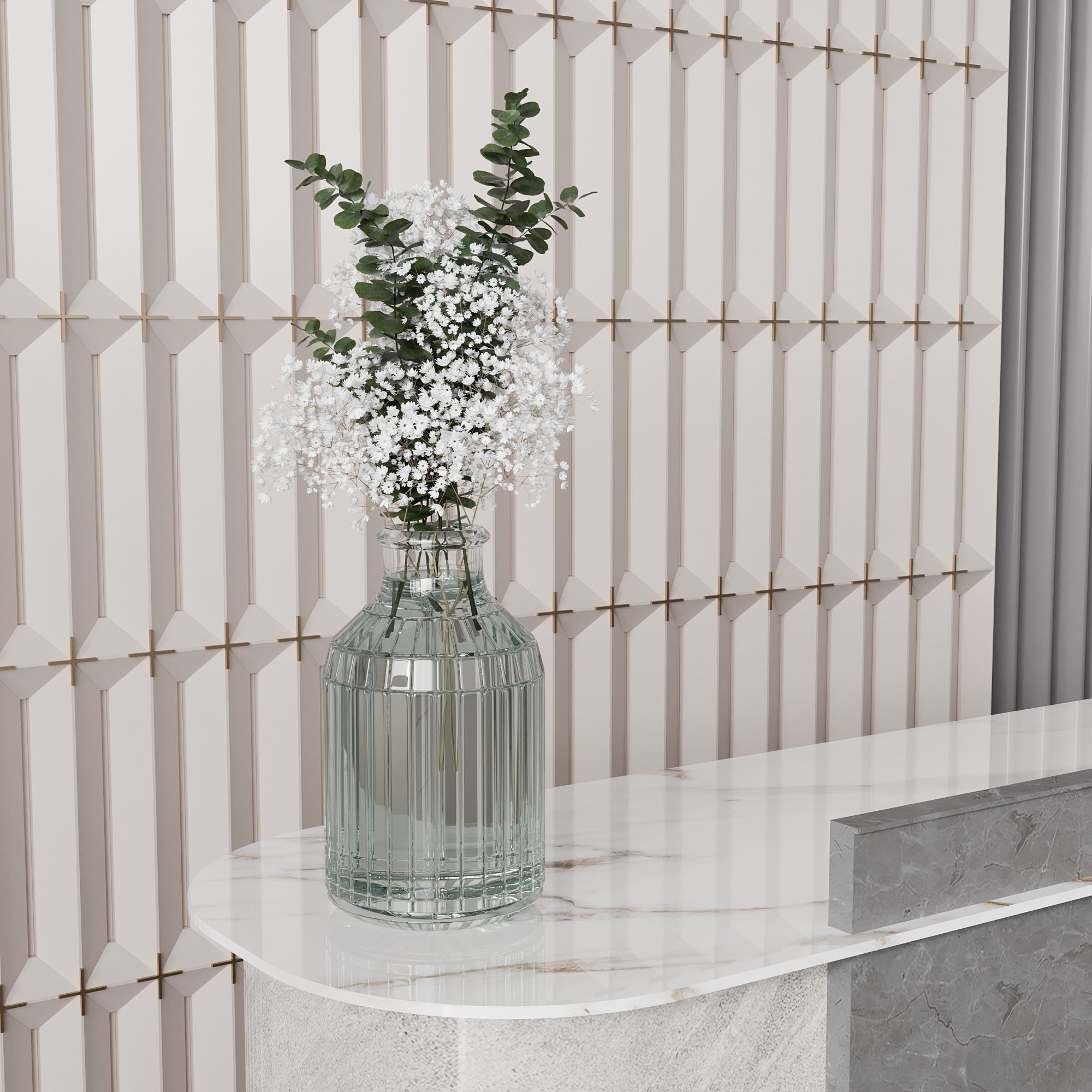 RECEPTION DESK NO35 A 3D model_2