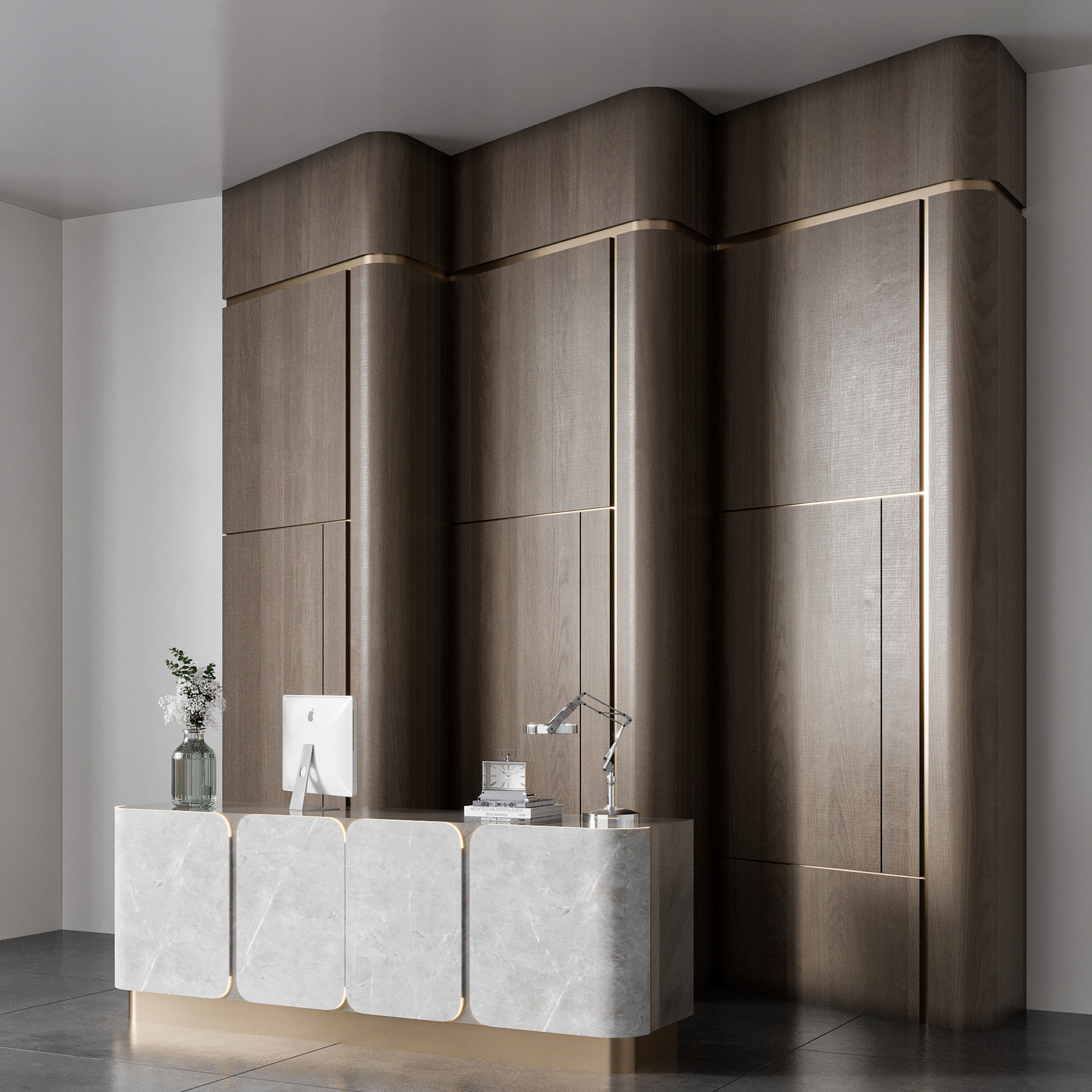 RECEPTION DESK NO33 A 3D model_7