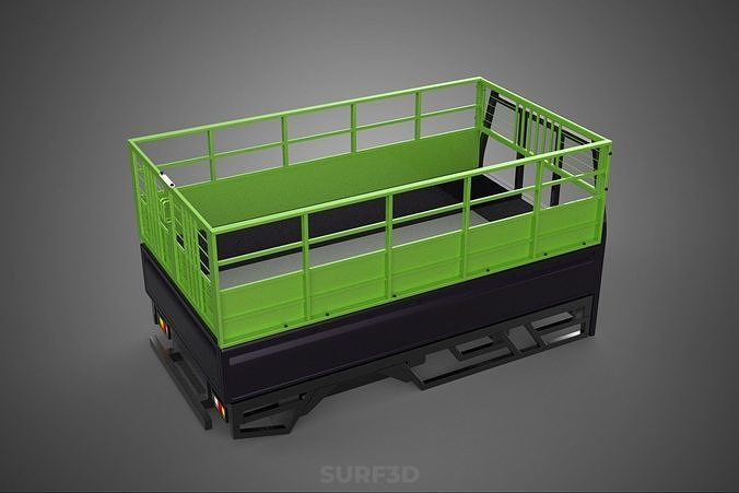 TRAY UTE PICKUP CAGE FLATBED TRUCK CARGO WAGON VAN LORRY BAKKIE 3D model