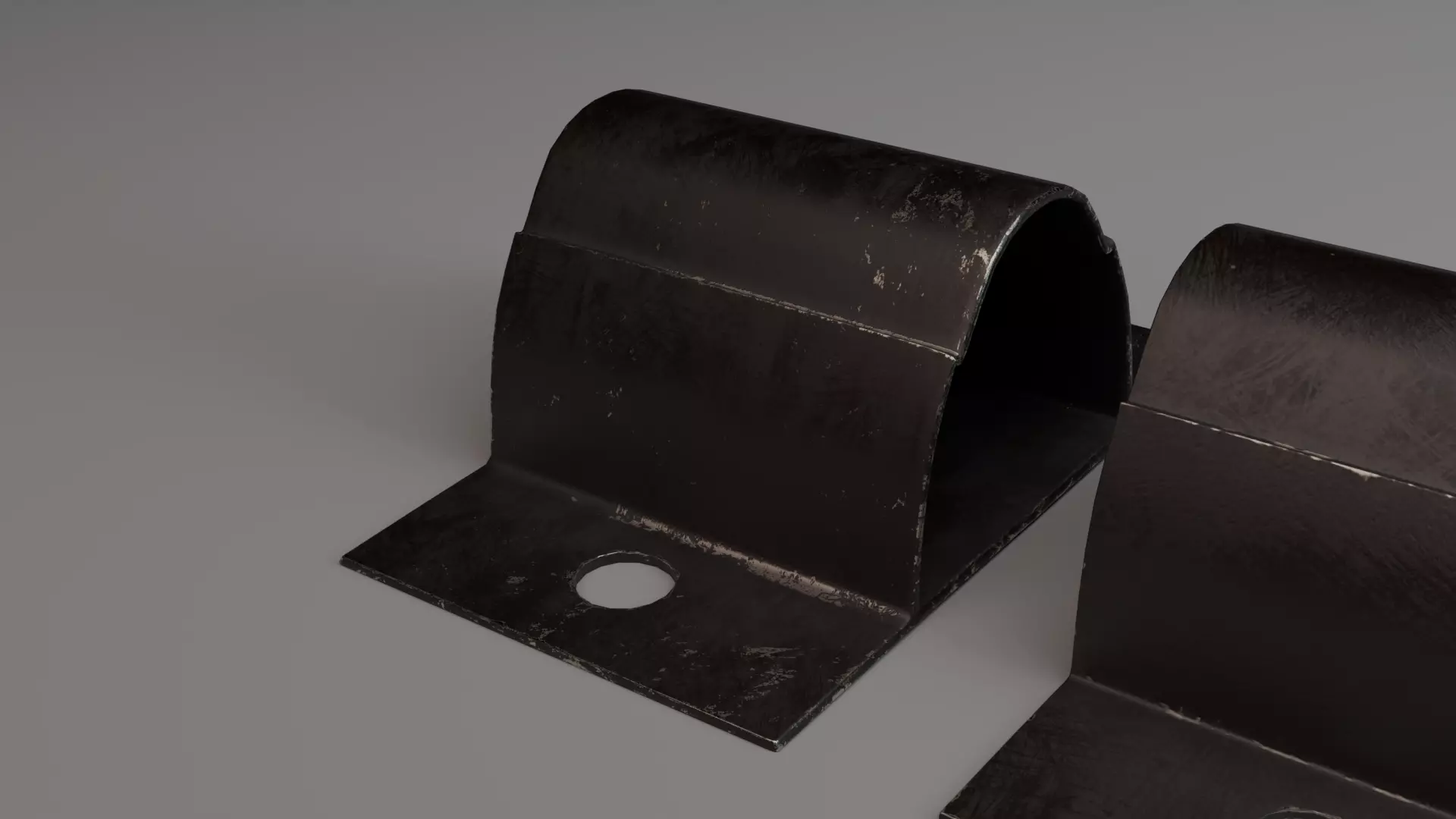 Metal Door Lock Bolt 3D model_2