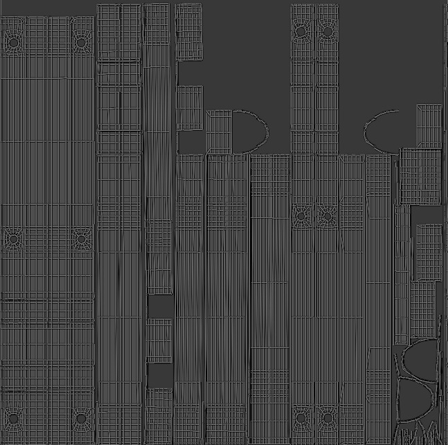 Metal Door Lock Bolt 3D model_6