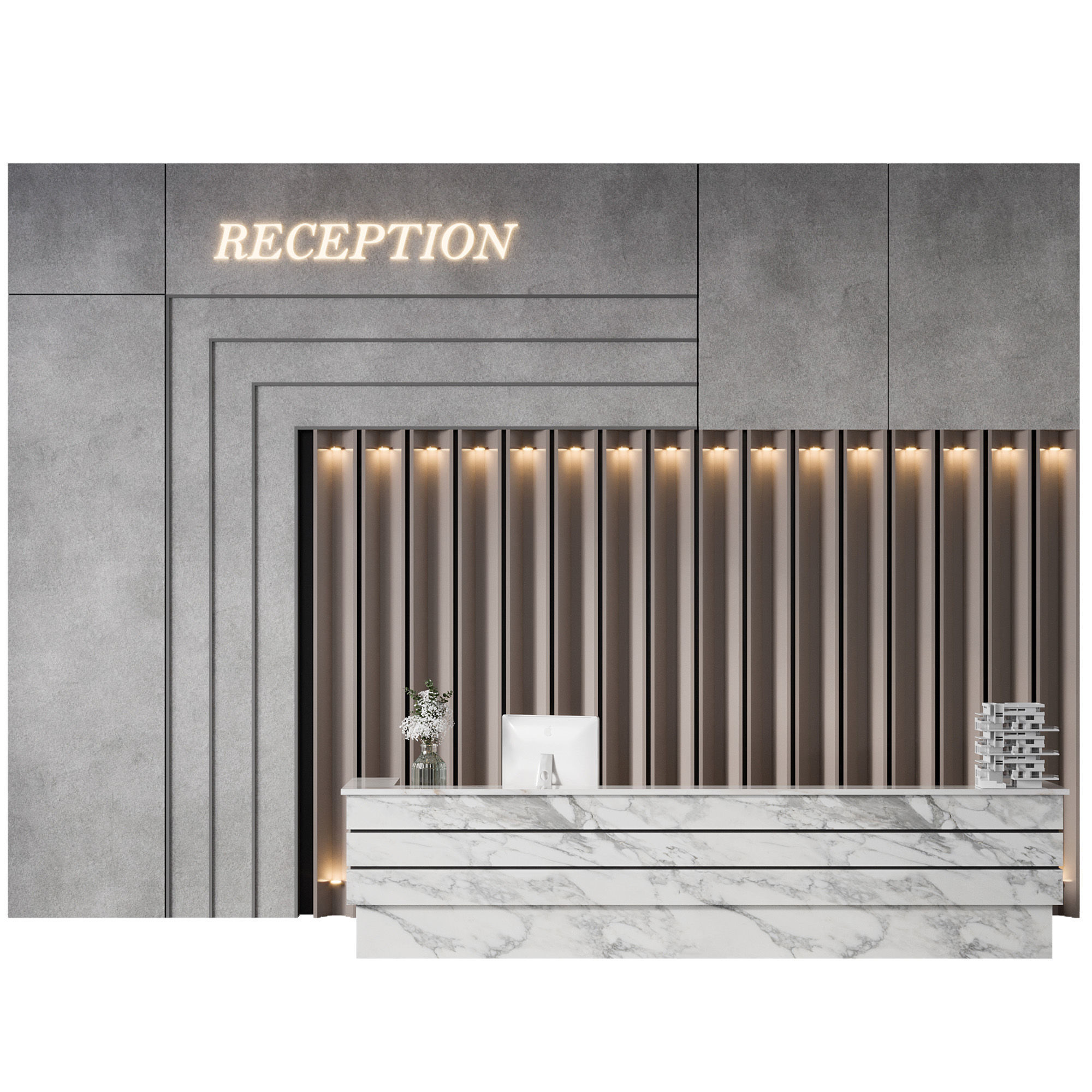RECEPTION DESK NO28 A 3D model_6
