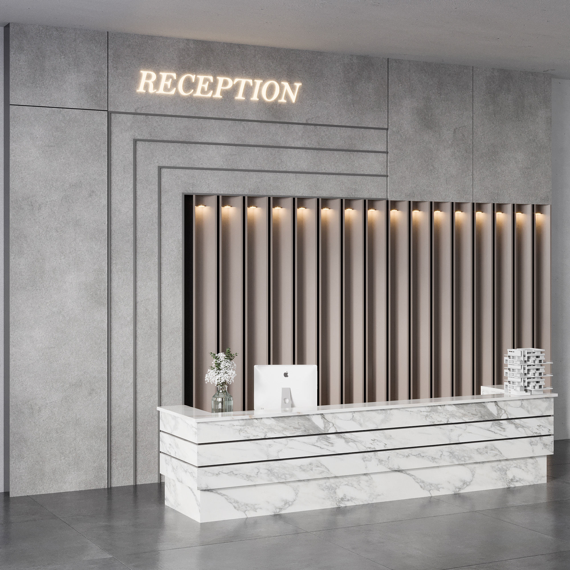 RECEPTION DESK NO28 A 3D model_9