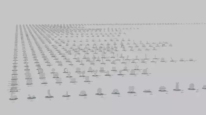 All Emoji Statues - Over 750 - Full Pack 3D print model