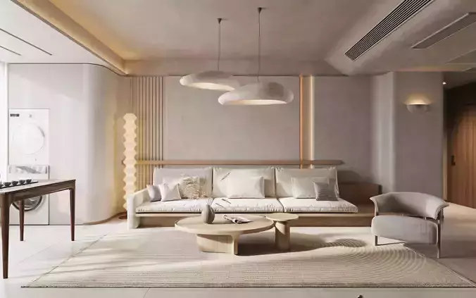 modern living room dining room interior scenes 49