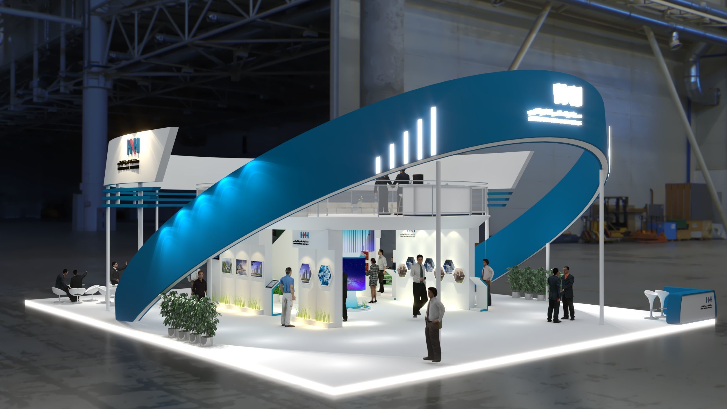 booth 16x20 3D model_10