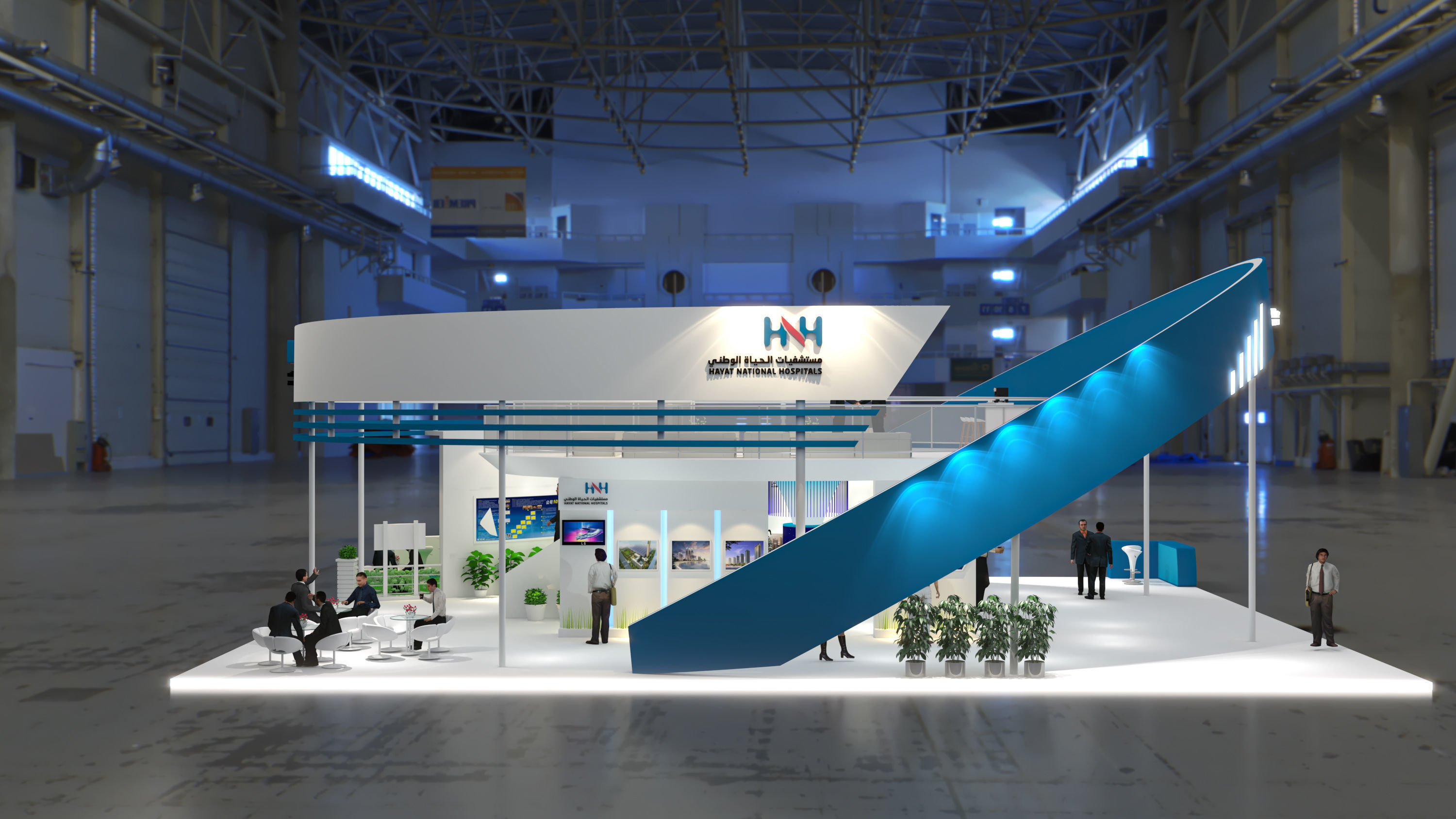 booth 16x20 3D model_11