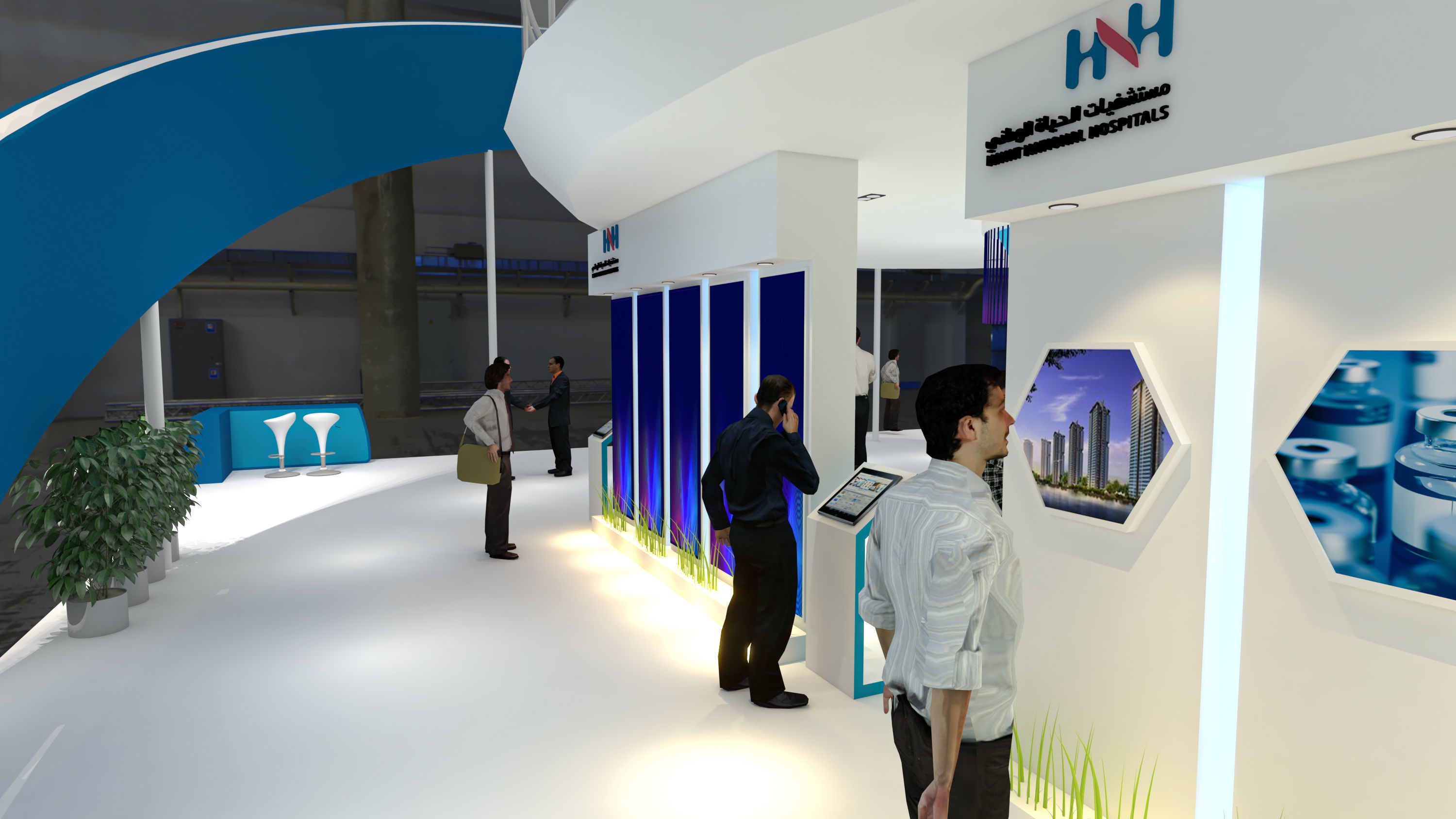 booth 16x20 3D model_4