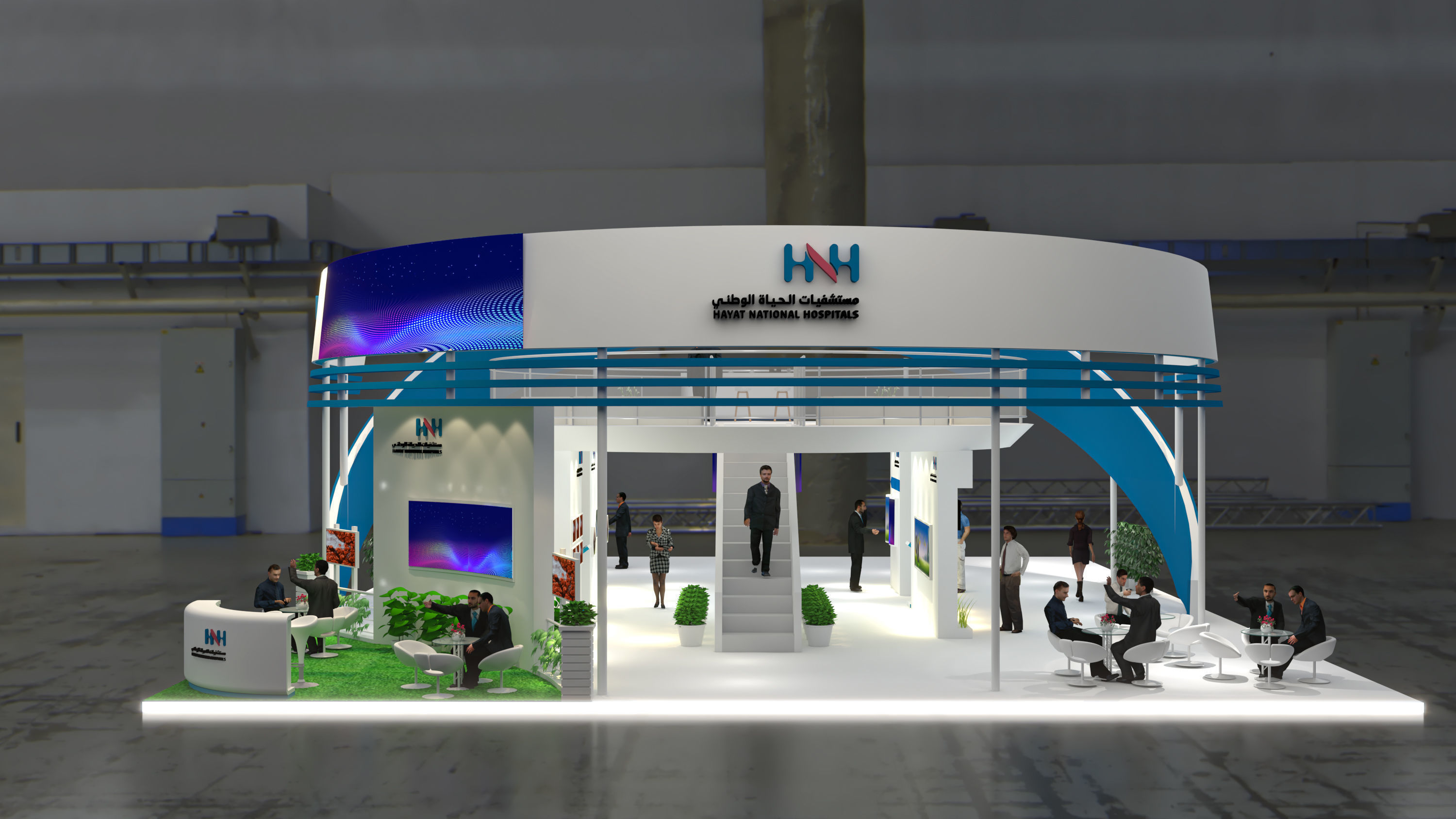 booth 16x20 3D model_1