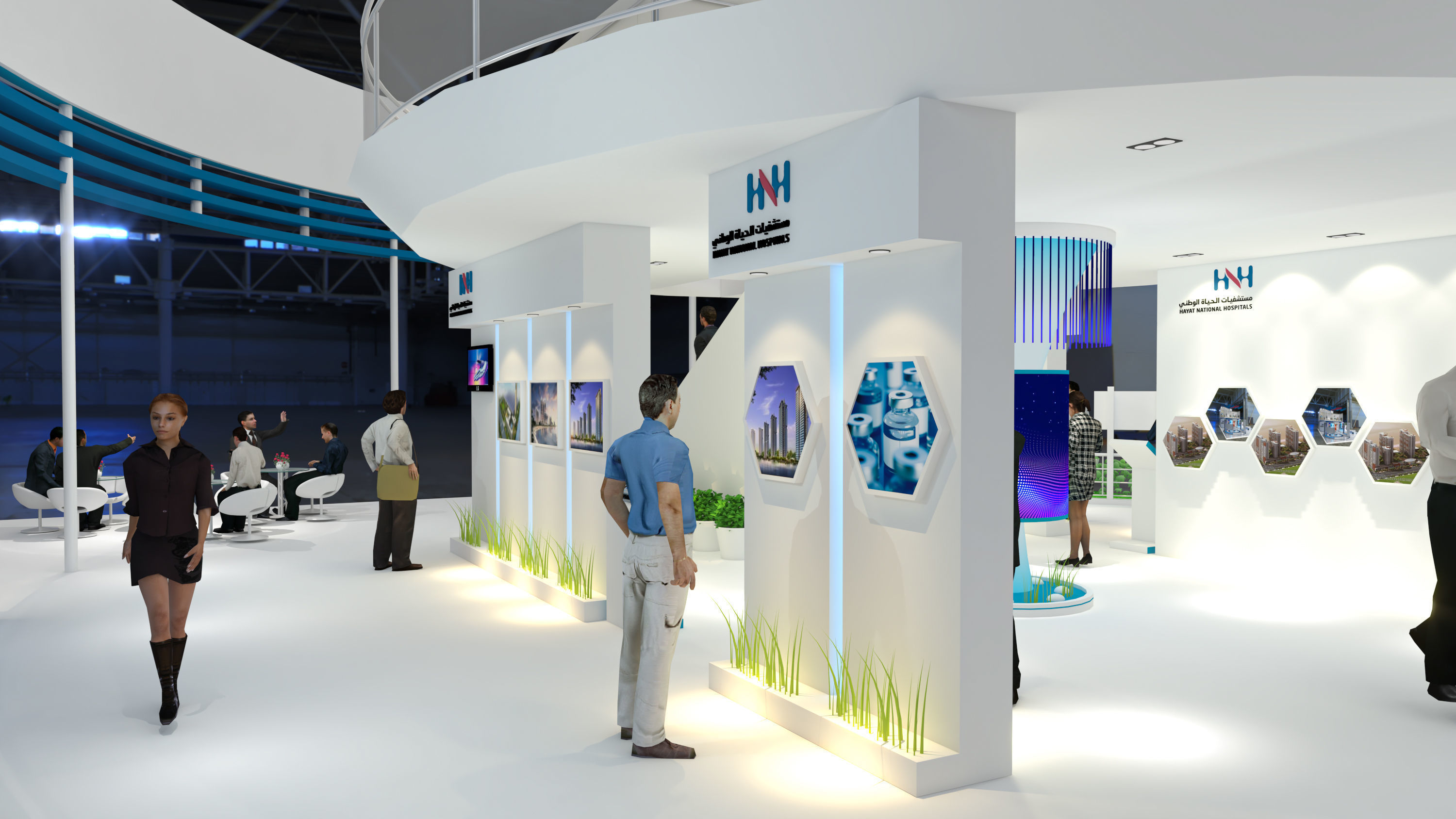 booth 16x20 3D model_5