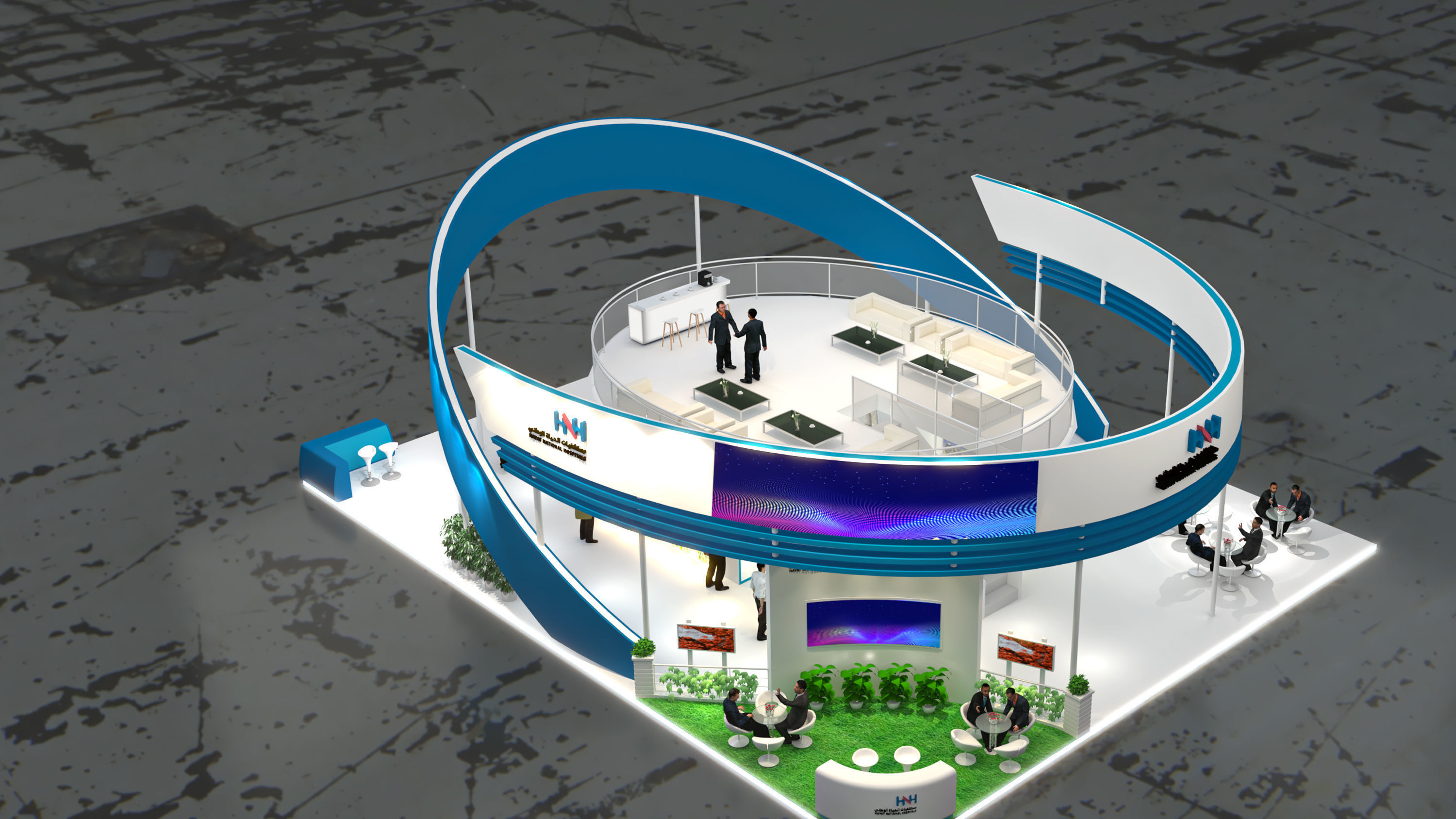 booth 16x20 3D model_13