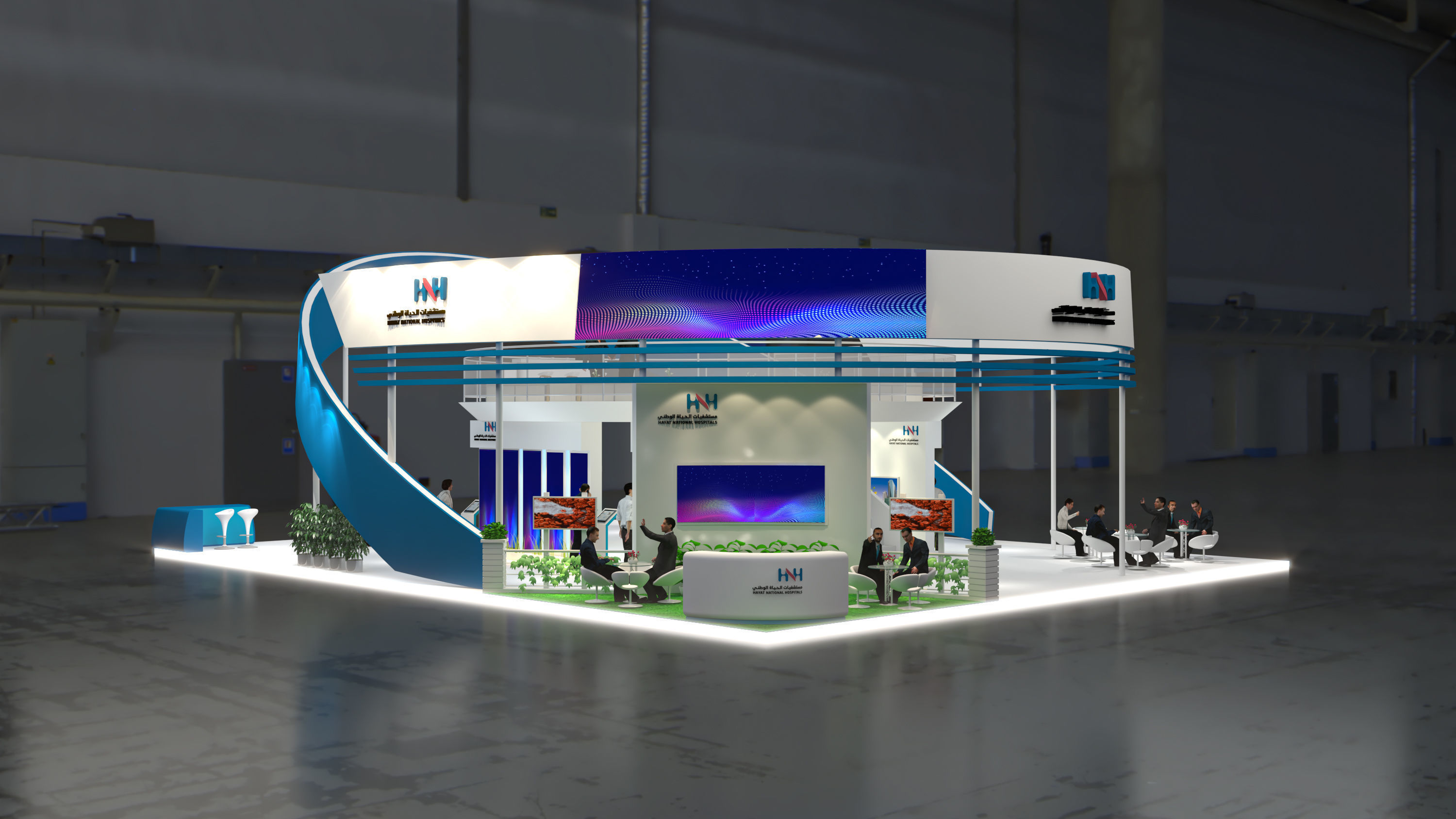 booth 16x20 3D model_12