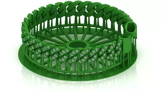 10MM SPIRAL MIAMI CUBAN LINK PONG SET FOR BRACELET OR NECKLACE 3D print model