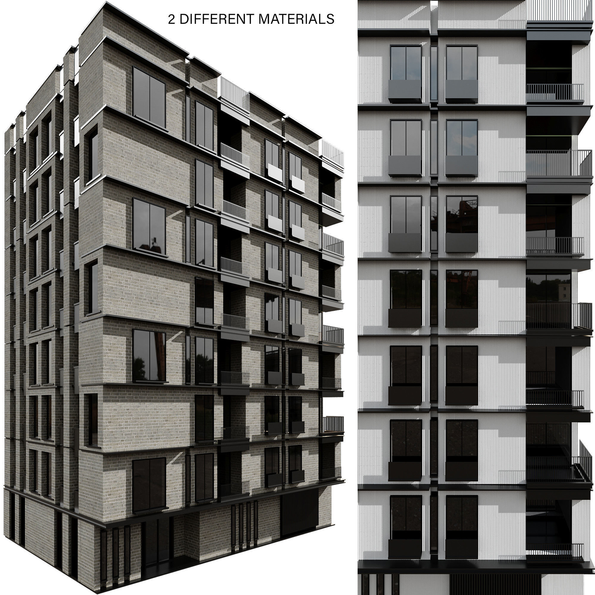 RESIDENTIAL BUILDING NO91 A 3D model_1