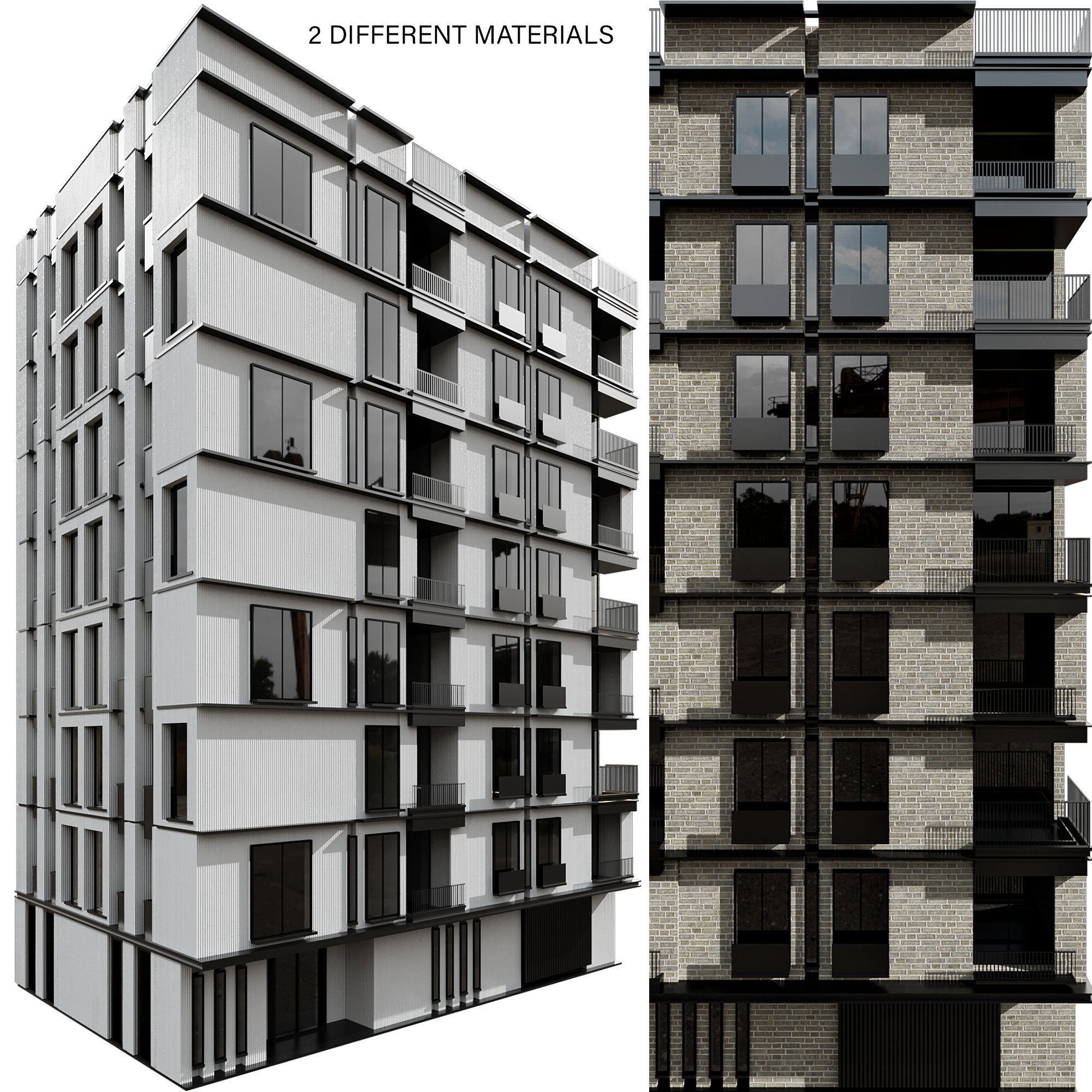 RESIDENTIAL BUILDING NO91 A 3D model_2