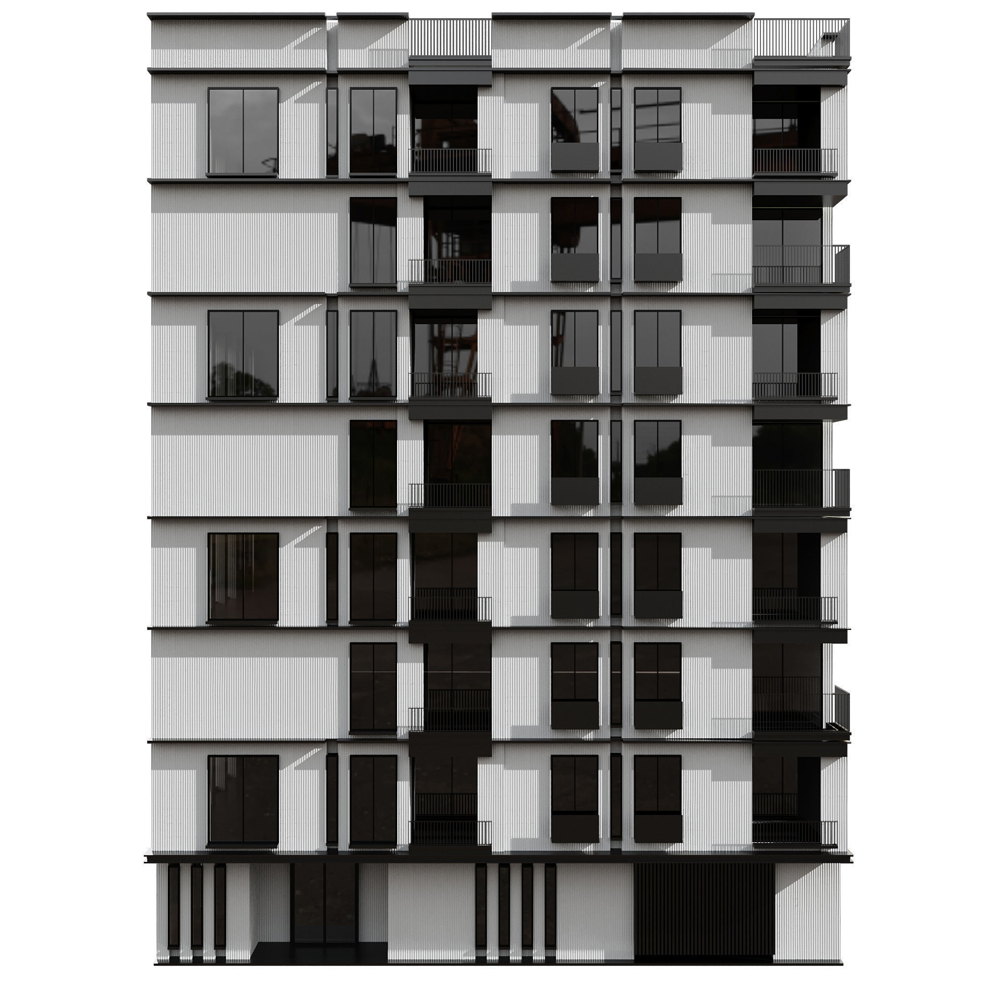 RESIDENTIAL BUILDING NO91 A 3D model_6