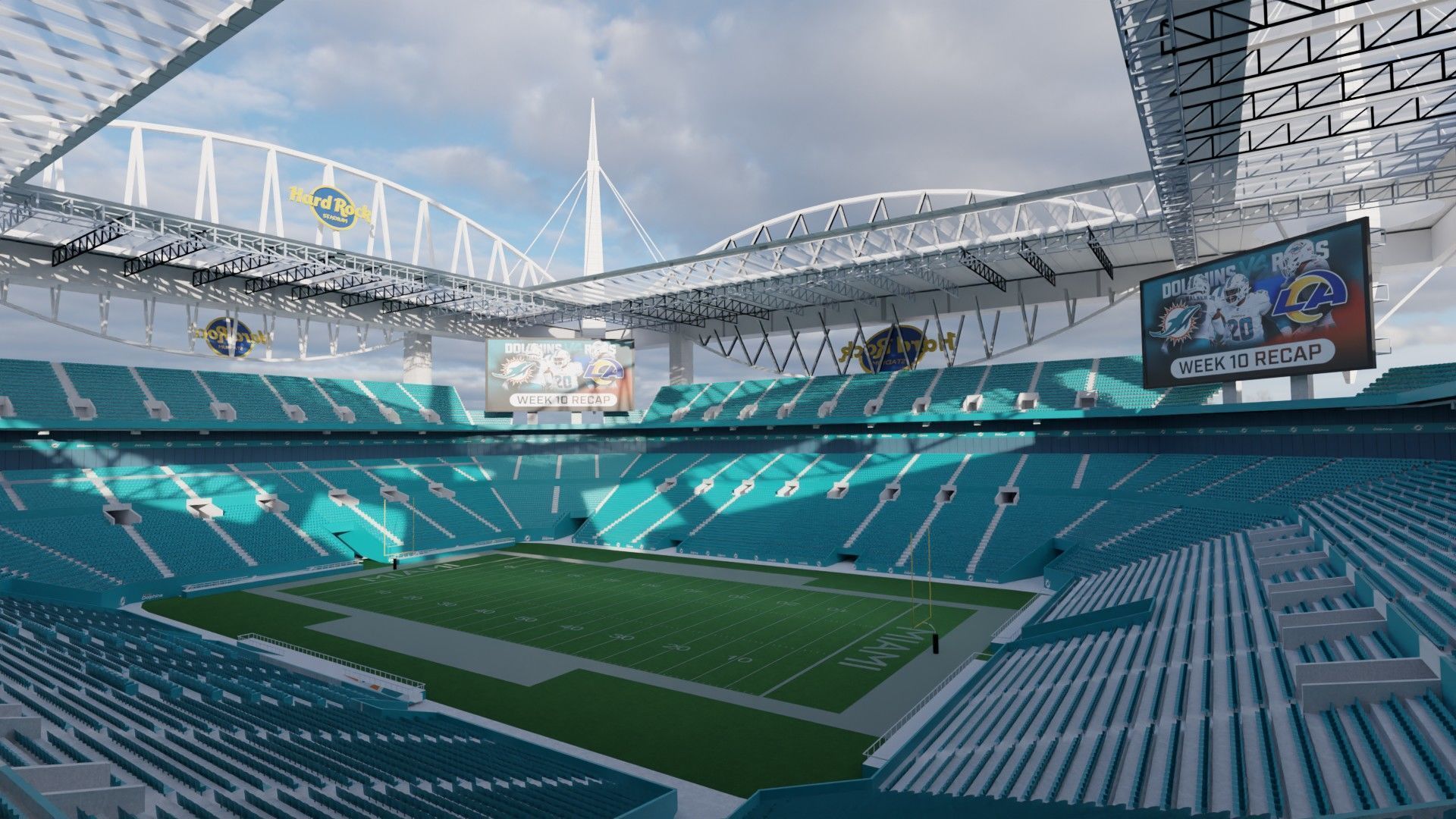 Hard rock stadium 3D model_3