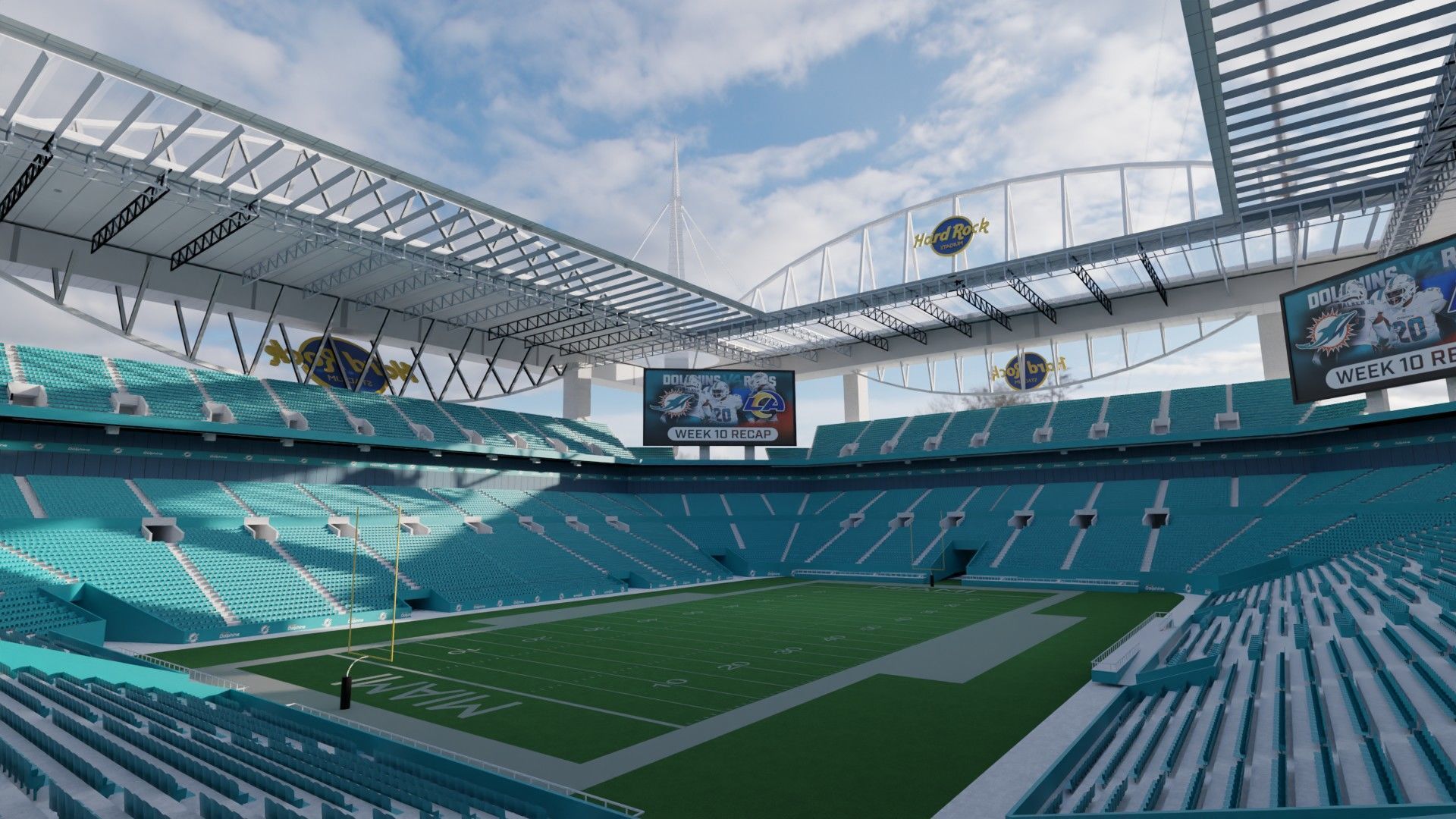 Hard rock stadium 3D model_2