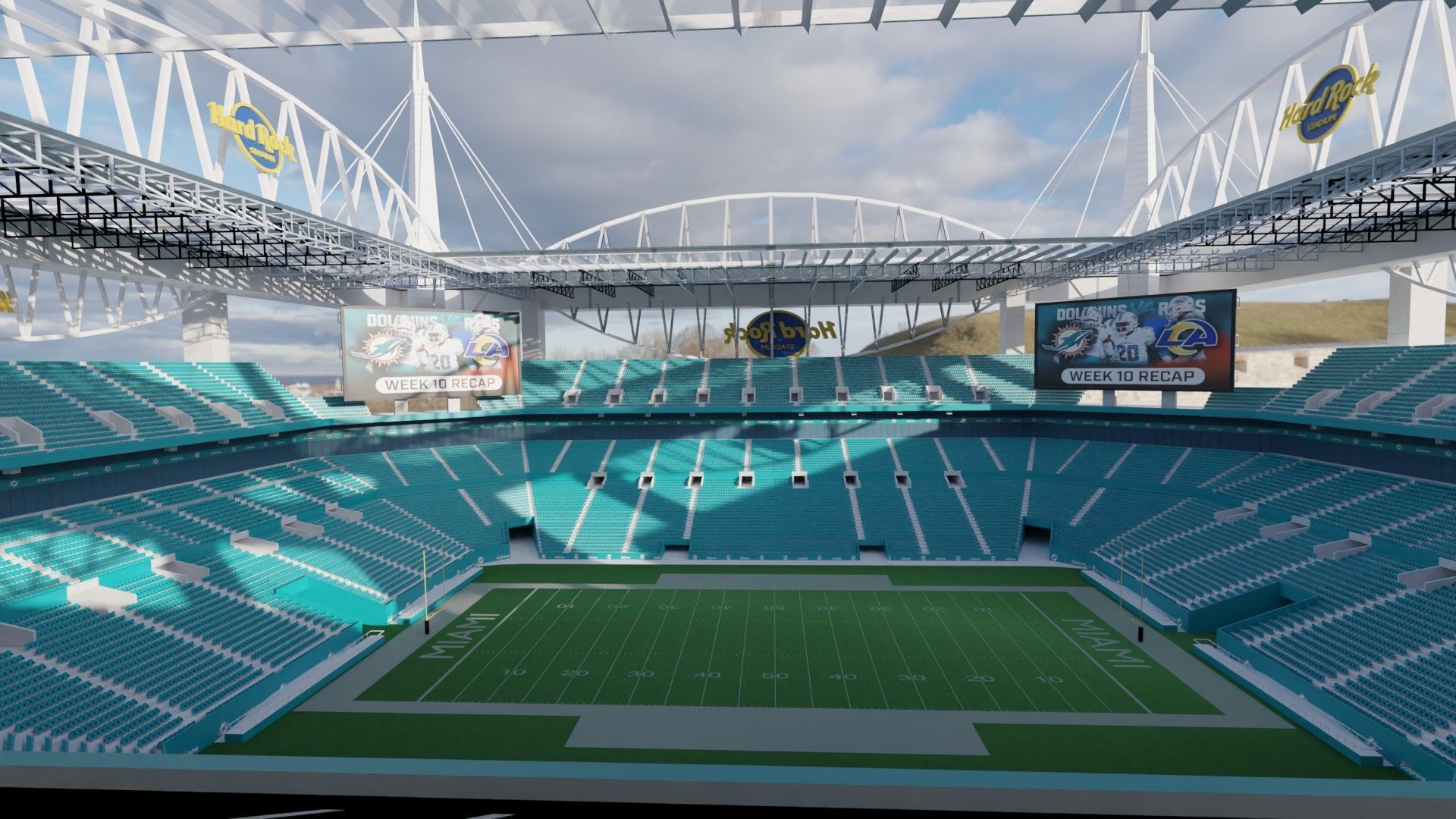 Hard rock stadium 3D model_4