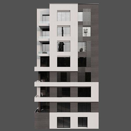RESIDENTIAL BUILDING NO87 A 3D model 7